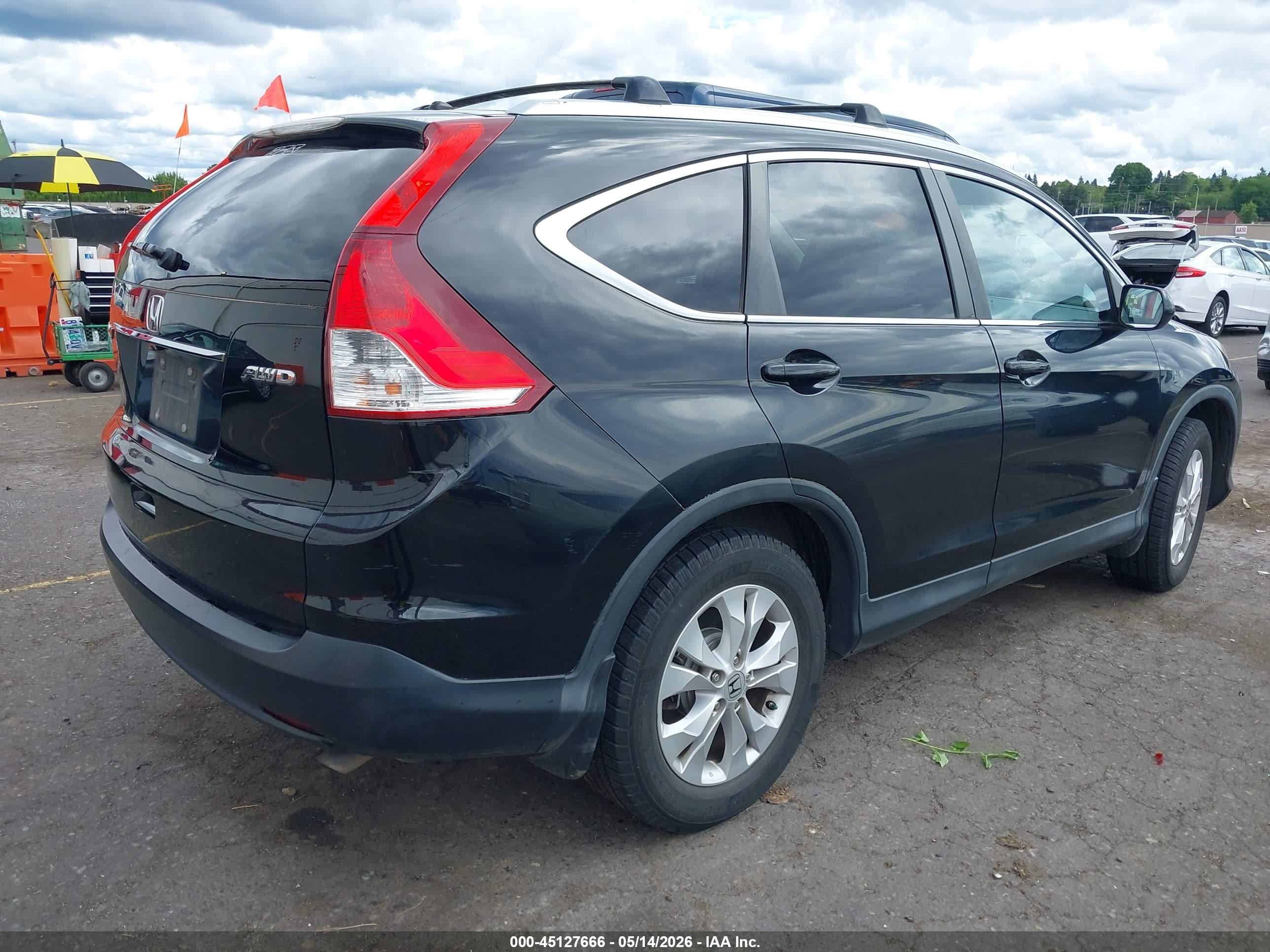 2013 Honda Cr-v Ex Черный vin: 2HKRM4H54DH650445