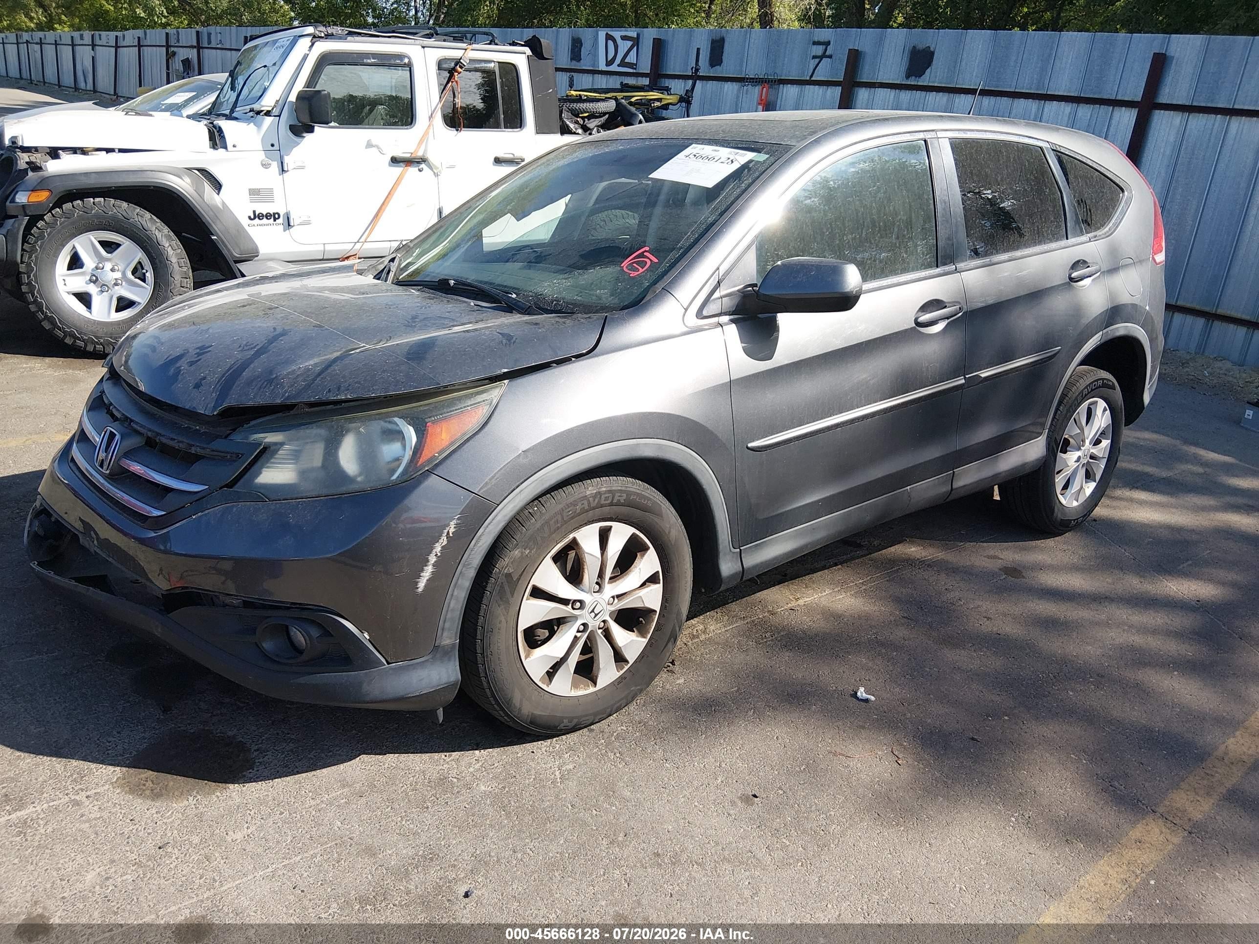 2013 Honda Cr-v Ex Серый vin: 2HKRM4H54DH656777