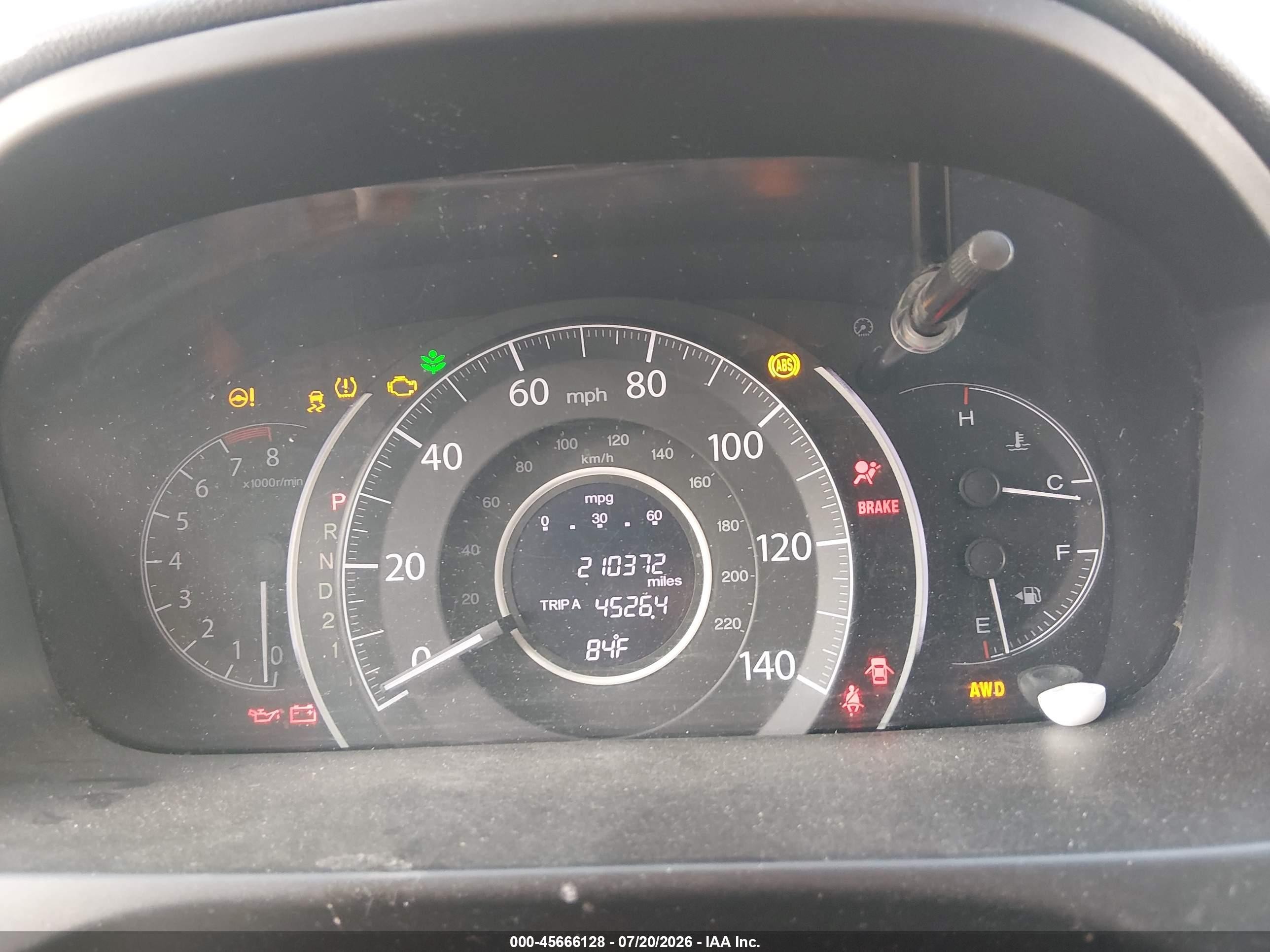 2013 Honda Cr-v Ex Серый vin: 2HKRM4H54DH656777