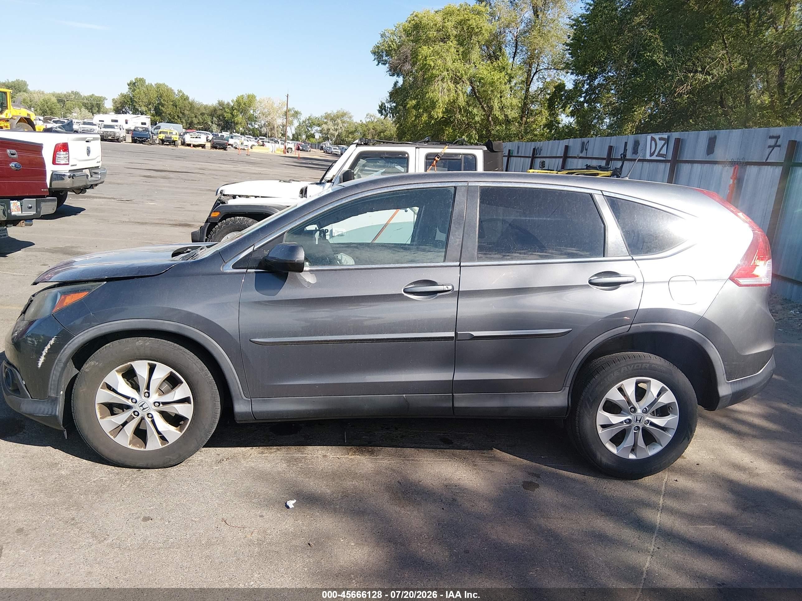 2013 Honda Cr-v Ex Серый vin: 2HKRM4H54DH656777