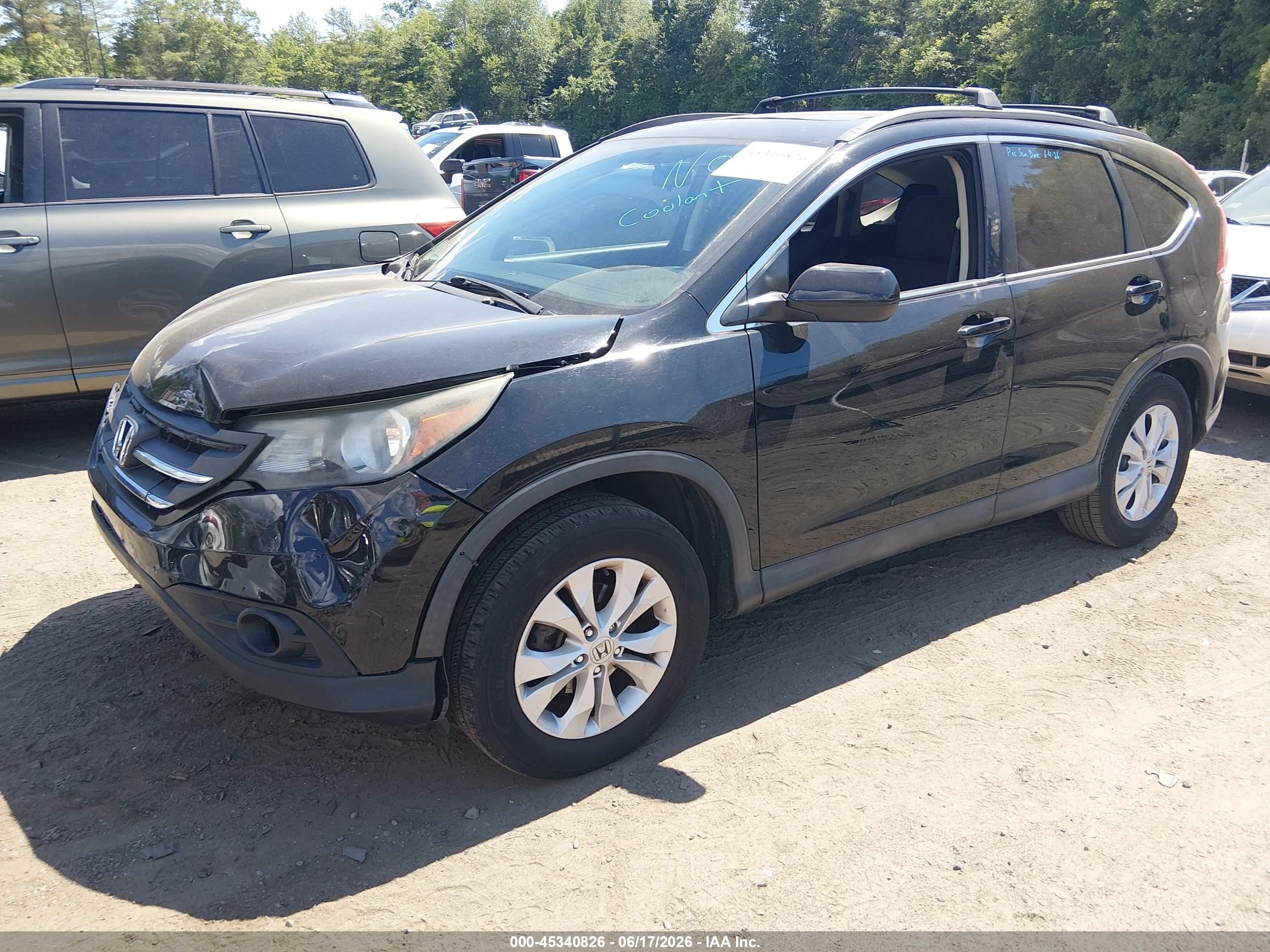 2014 Honda Cr-v Ex Black vin: 2HKRM4H54EH605698