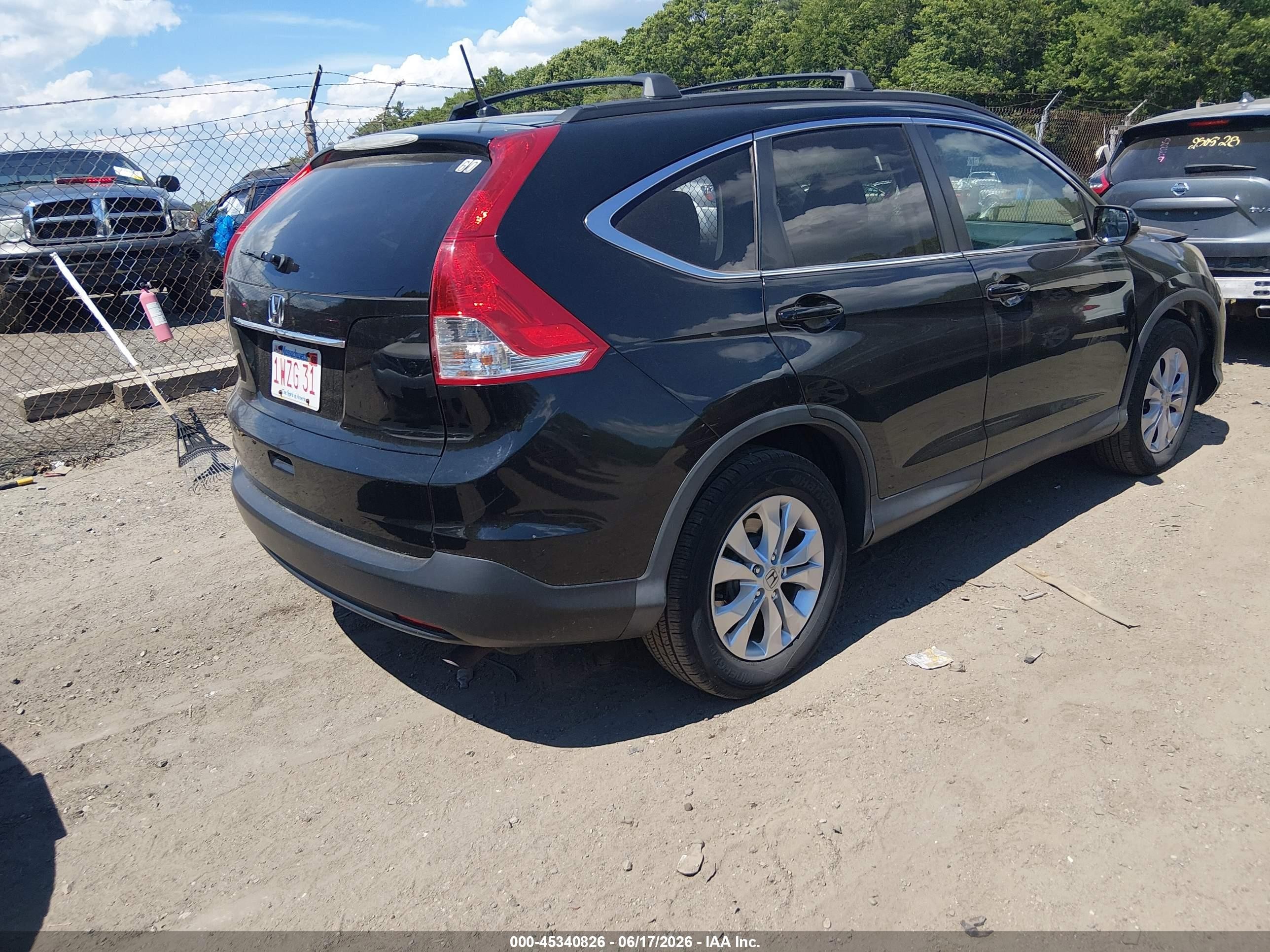 2014 Honda Cr-v Ex Black vin: 2HKRM4H54EH605698