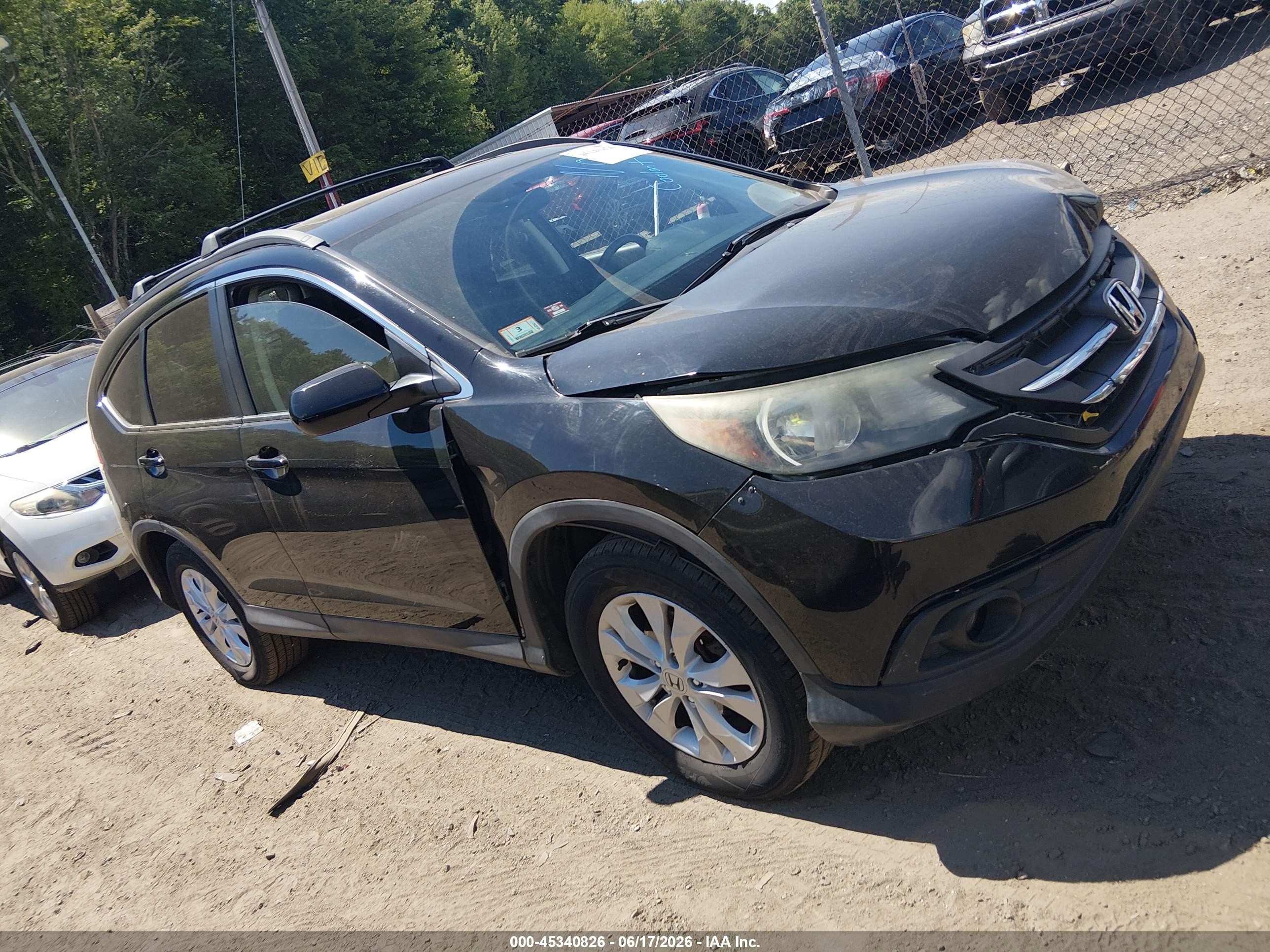 2014 Honda Cr-v Ex Black vin: 2HKRM4H54EH605698