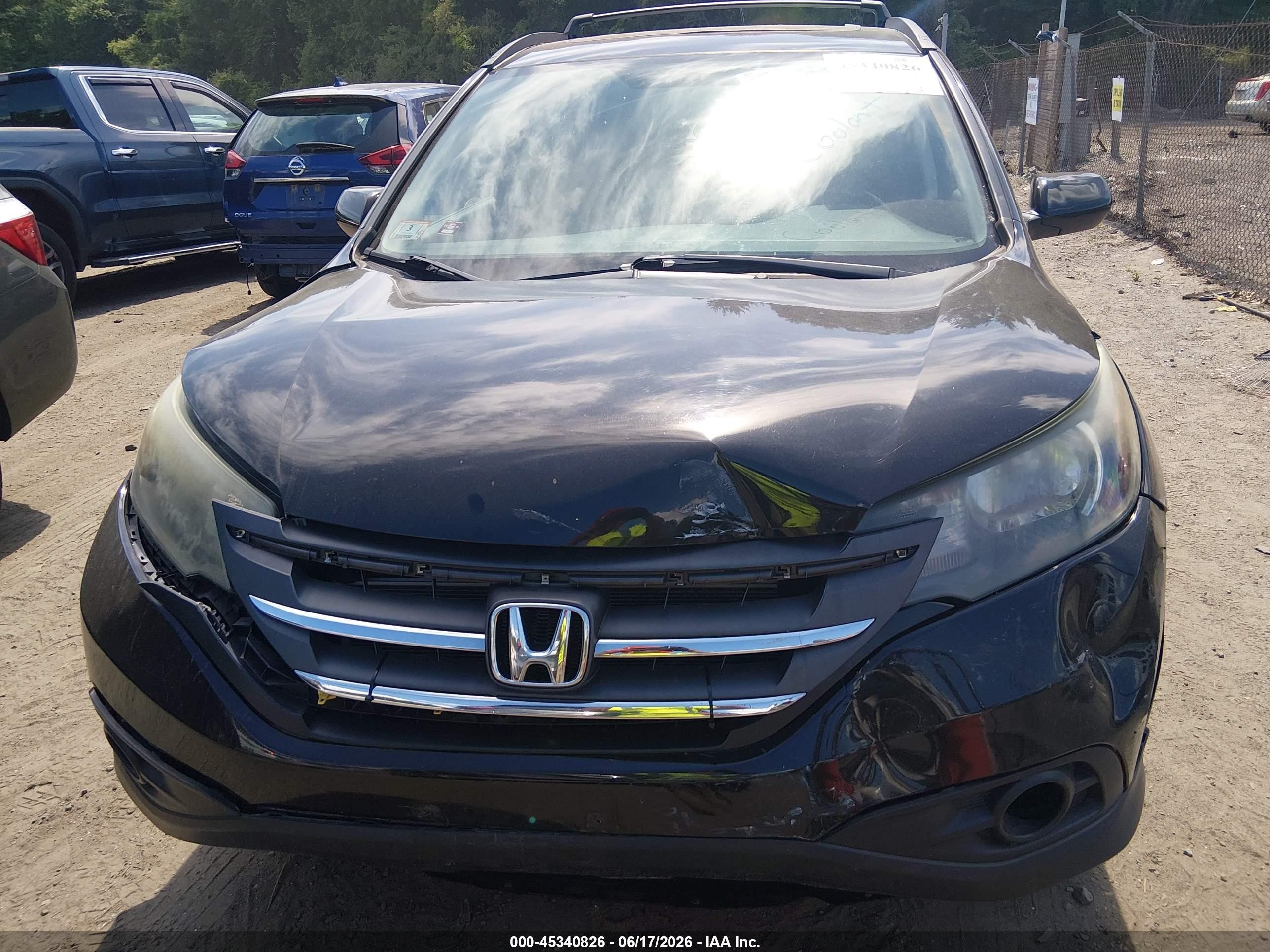 2014 Honda Cr-v Ex Black vin: 2HKRM4H54EH605698