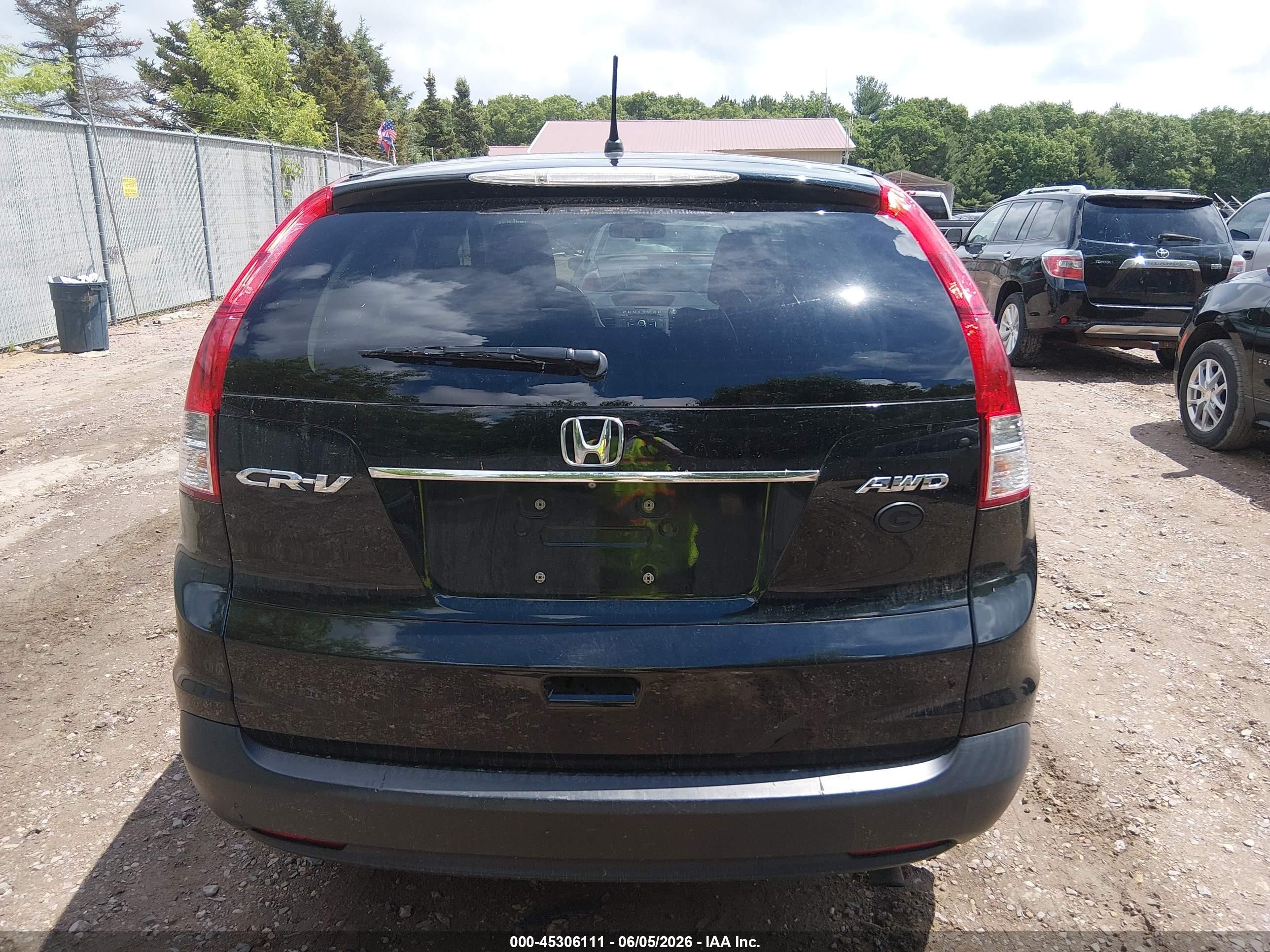 2014 Honda Cr-v Ex Black vin: 2HKRM4H54EH656232