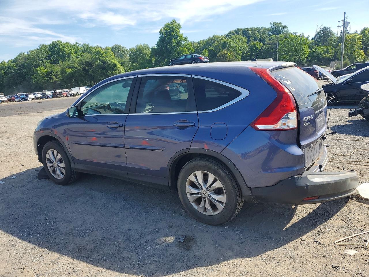 2014 Honda Cr-v Ex Blue vin: 2HKRM4H54EH668056