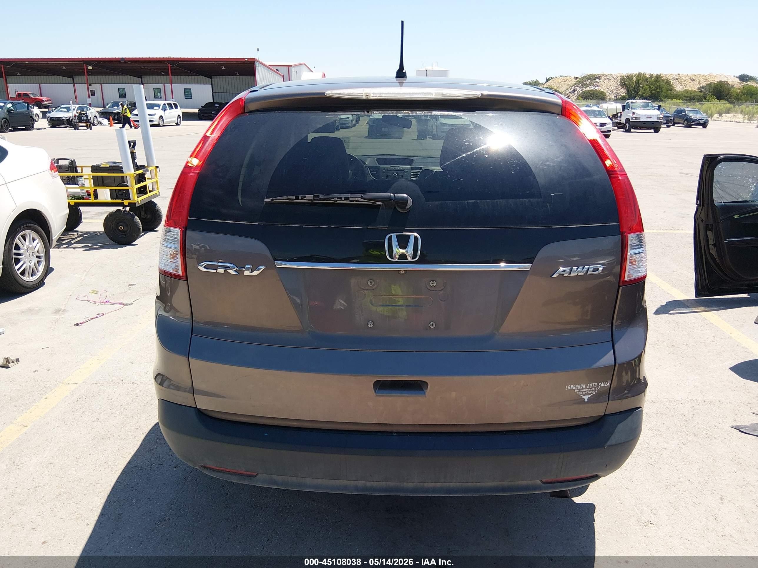 2014 Honda Cr-v Ex Brown vin: 2HKRM4H54EH716364