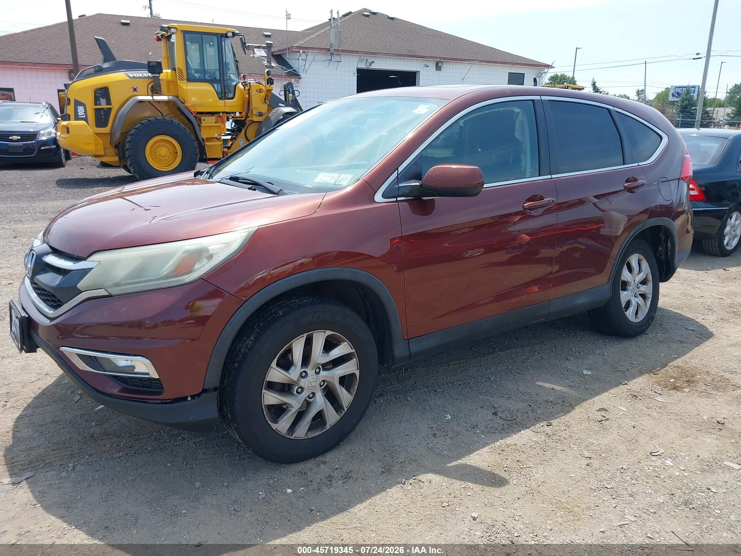 2015 Honda Cr-v Ex Burgundy vin: 2HKRM4H54FH610689