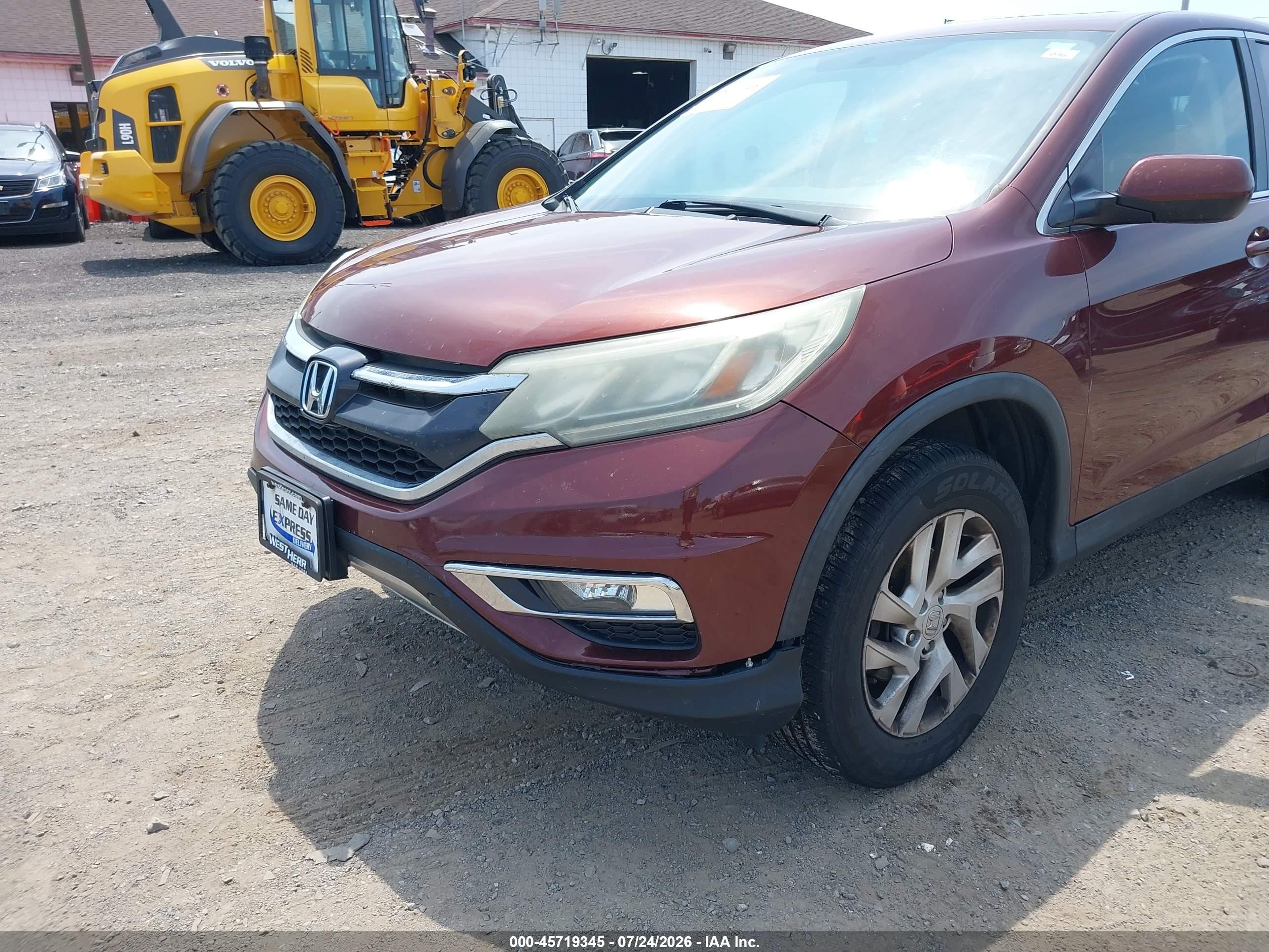 2015 Honda Cr-v Ex Burgundy vin: 2HKRM4H54FH610689