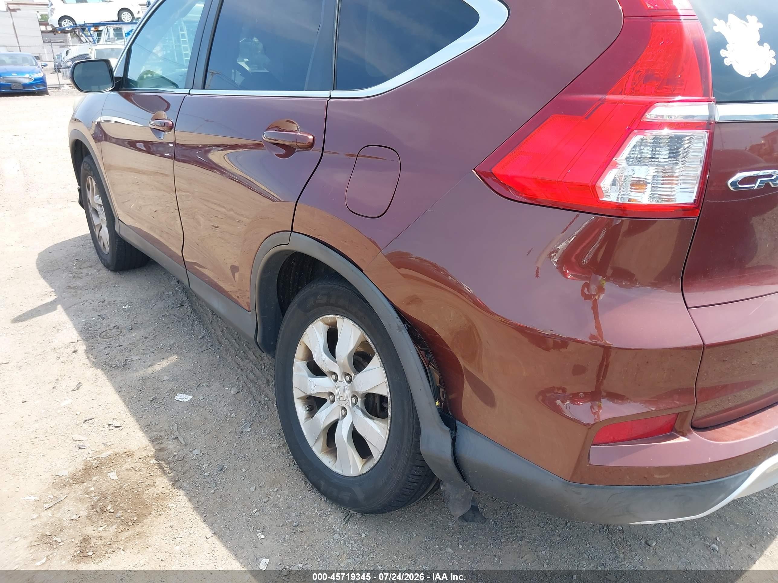 2015 Honda Cr-v Ex Burgundy vin: 2HKRM4H54FH610689