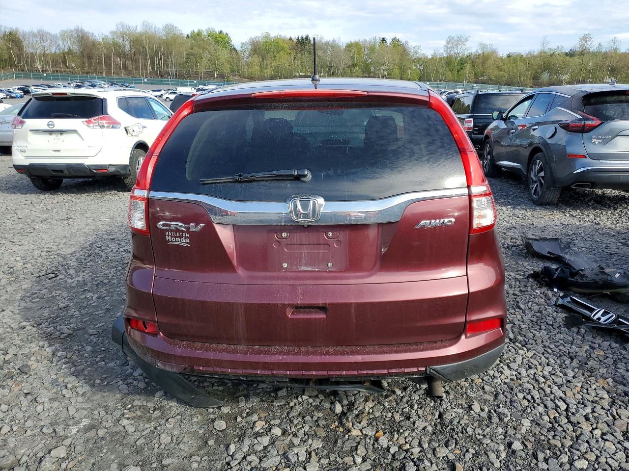 2015 Honda Cr-v Ex Burgundy vin: 2HKRM4H54FH615732