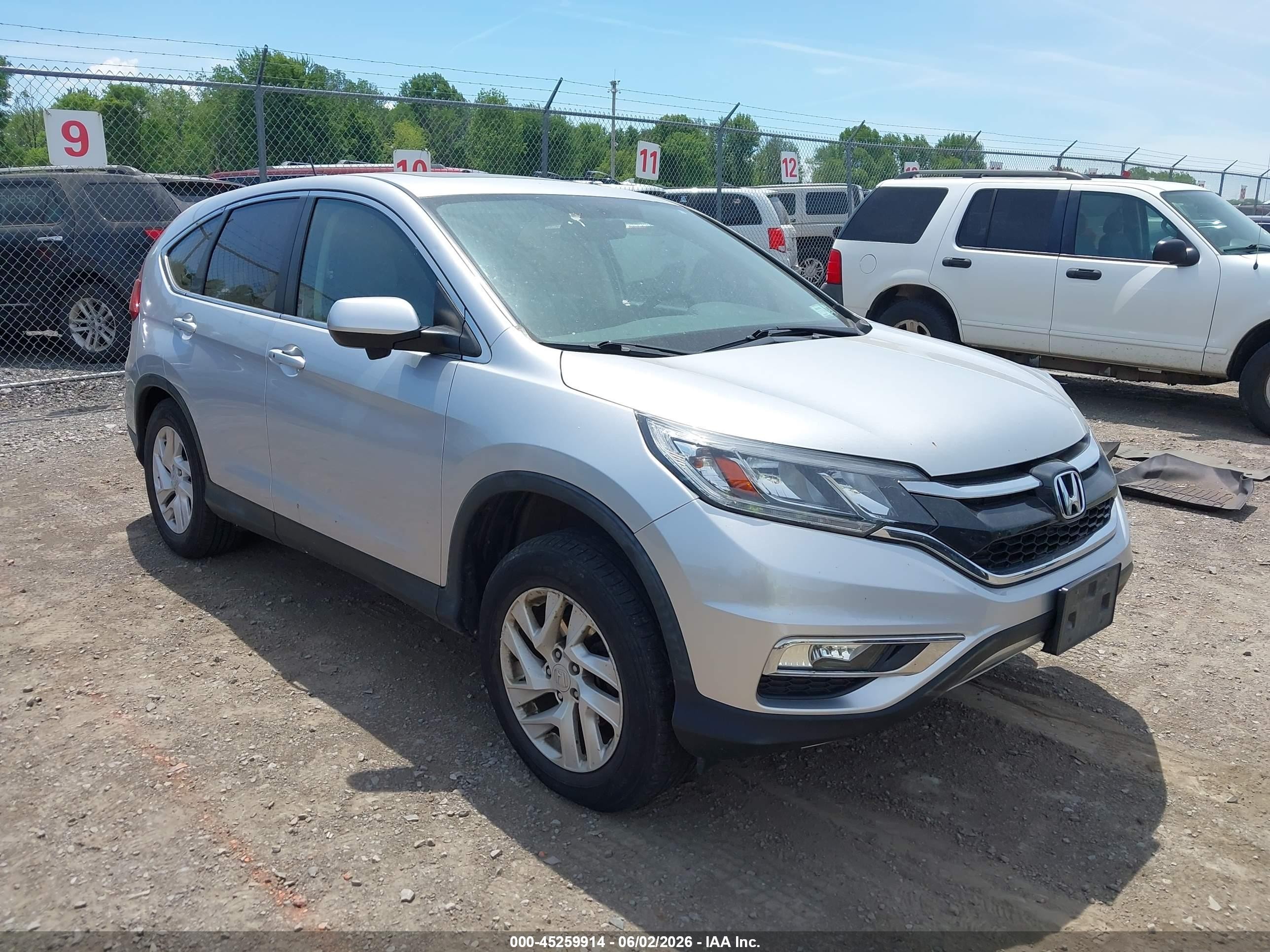 2015 Honda Cr-v Ex Silver vin: 2HKRM4H54FH619277