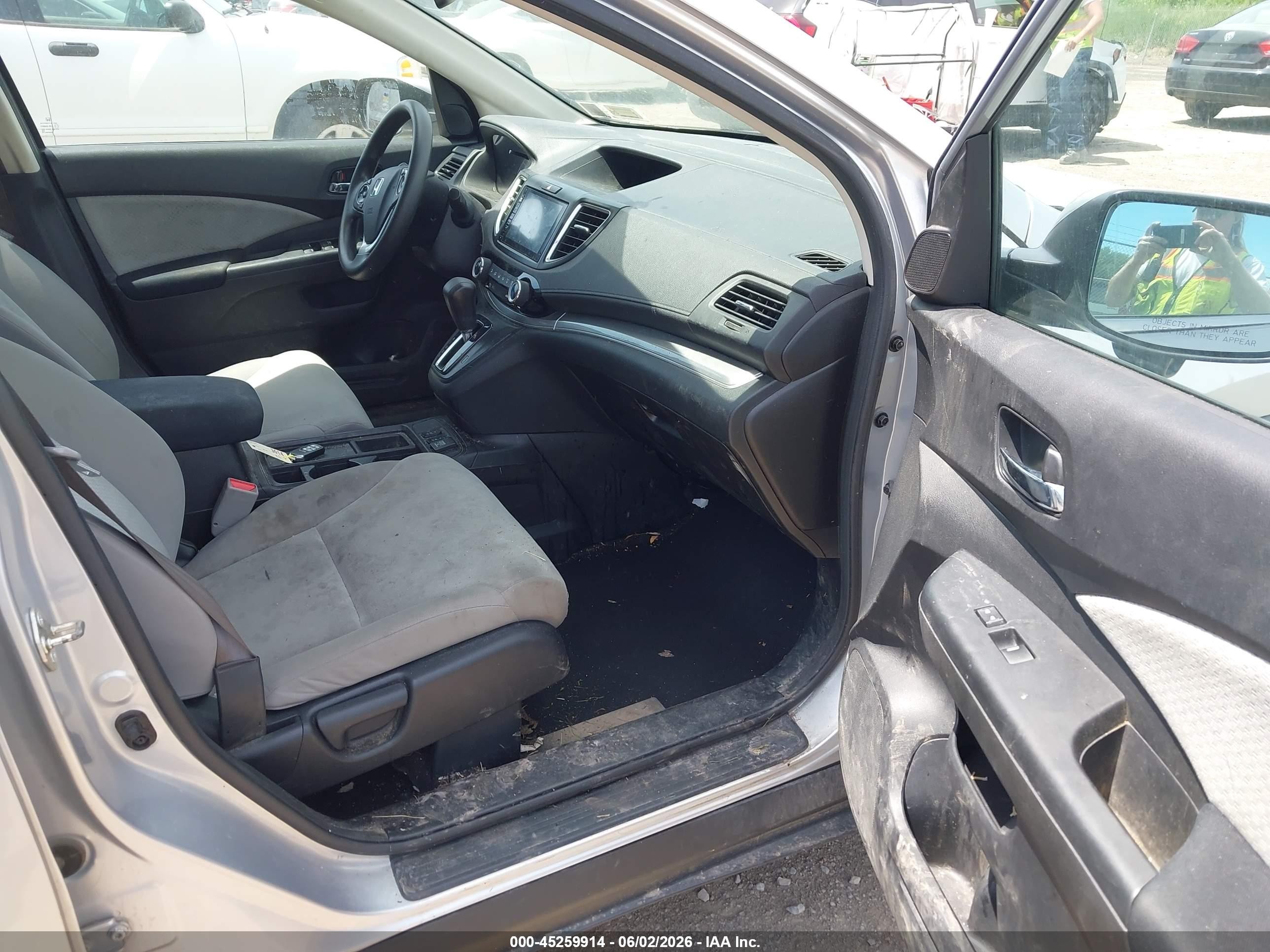 2015 Honda Cr-v Ex Silver vin: 2HKRM4H54FH619277