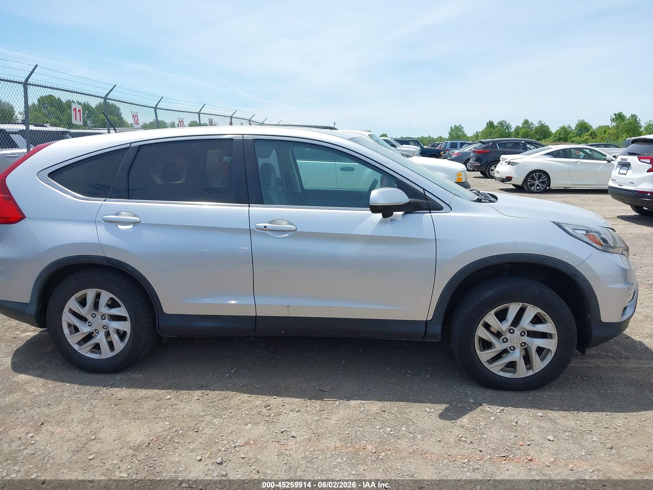 2015 Honda Cr-v Ex Silver vin: 2HKRM4H54FH619277