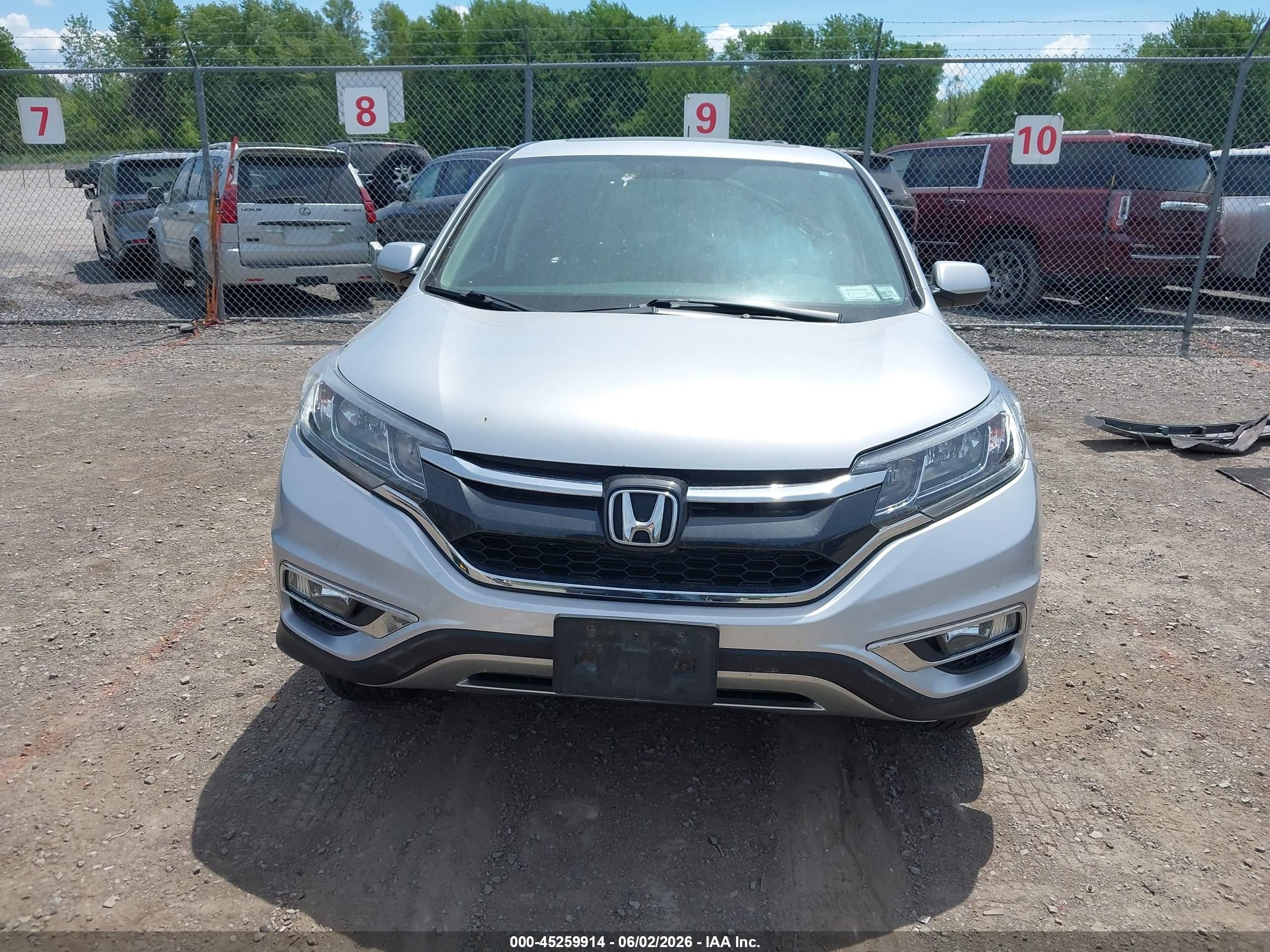 2015 Honda Cr-v Ex Silver vin: 2HKRM4H54FH619277