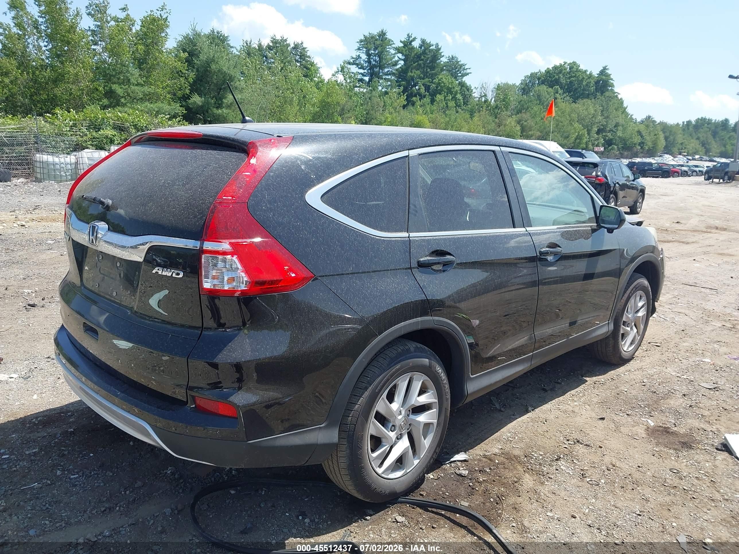 2015 Honda Cr-v Ex Black vin: 2HKRM4H54FH622339