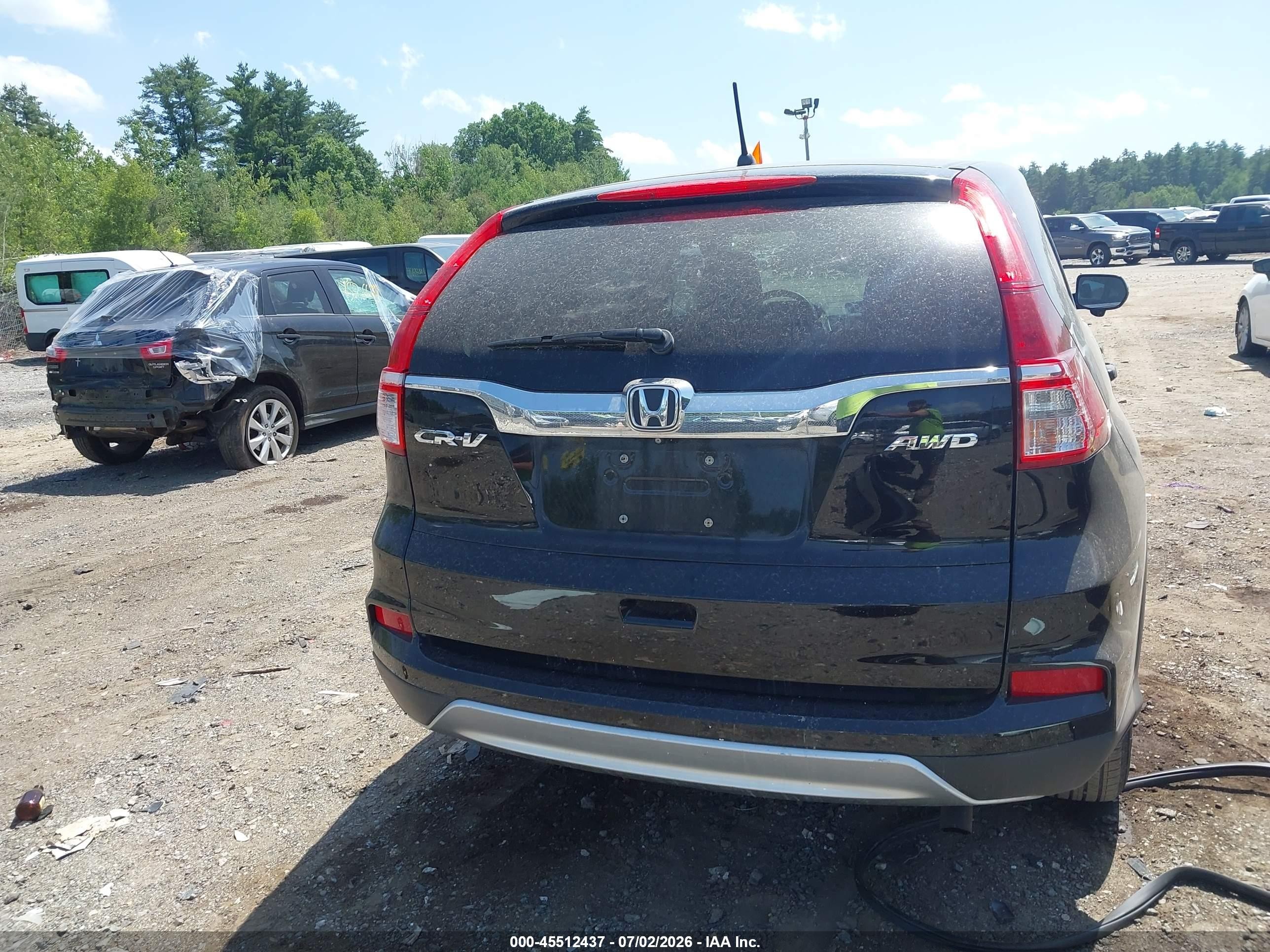 2015 Honda Cr-v Ex Black vin: 2HKRM4H54FH622339
