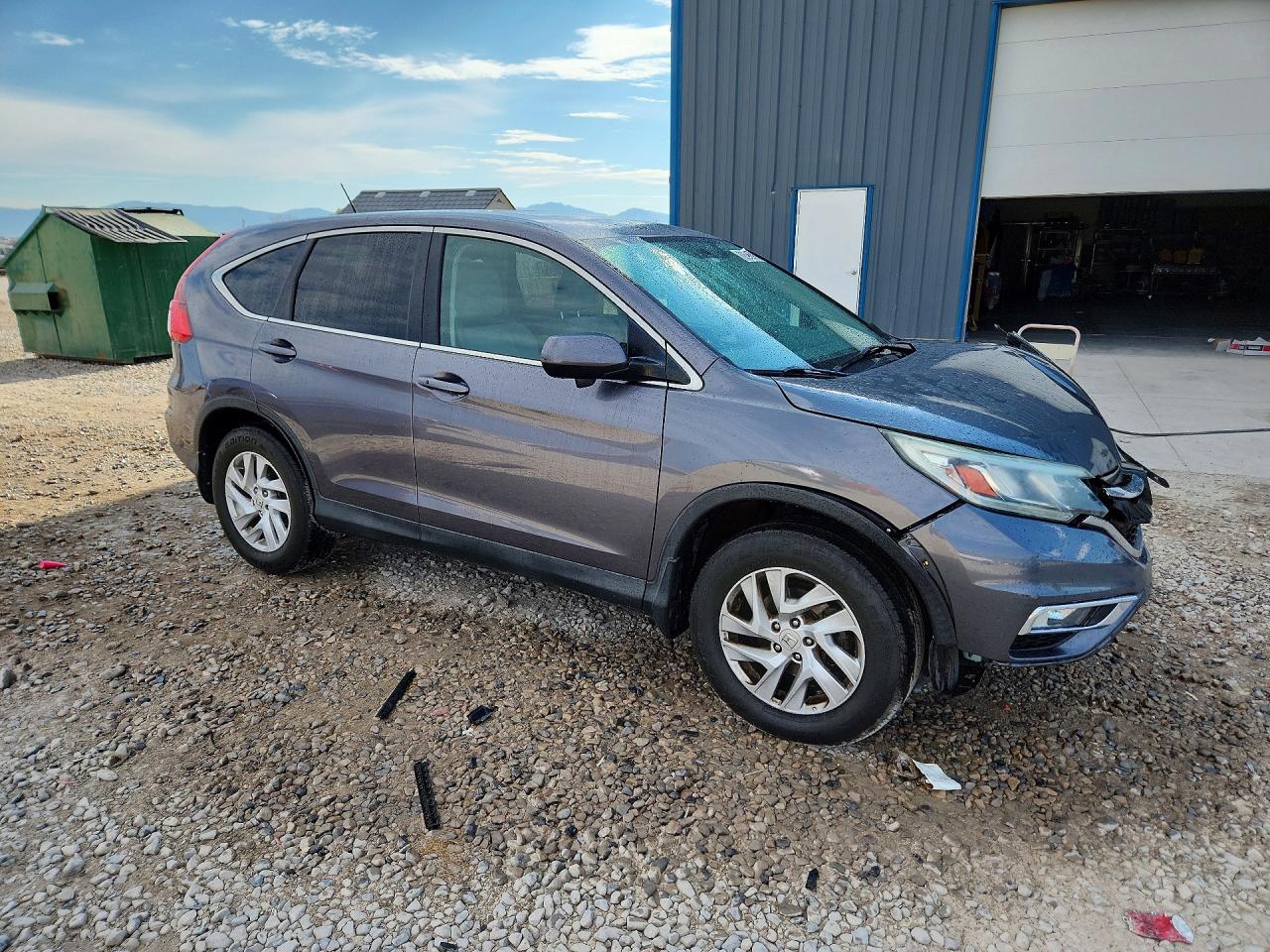 2015 Honda Cr-v Ex Gray vin: 2HKRM4H54FH665773