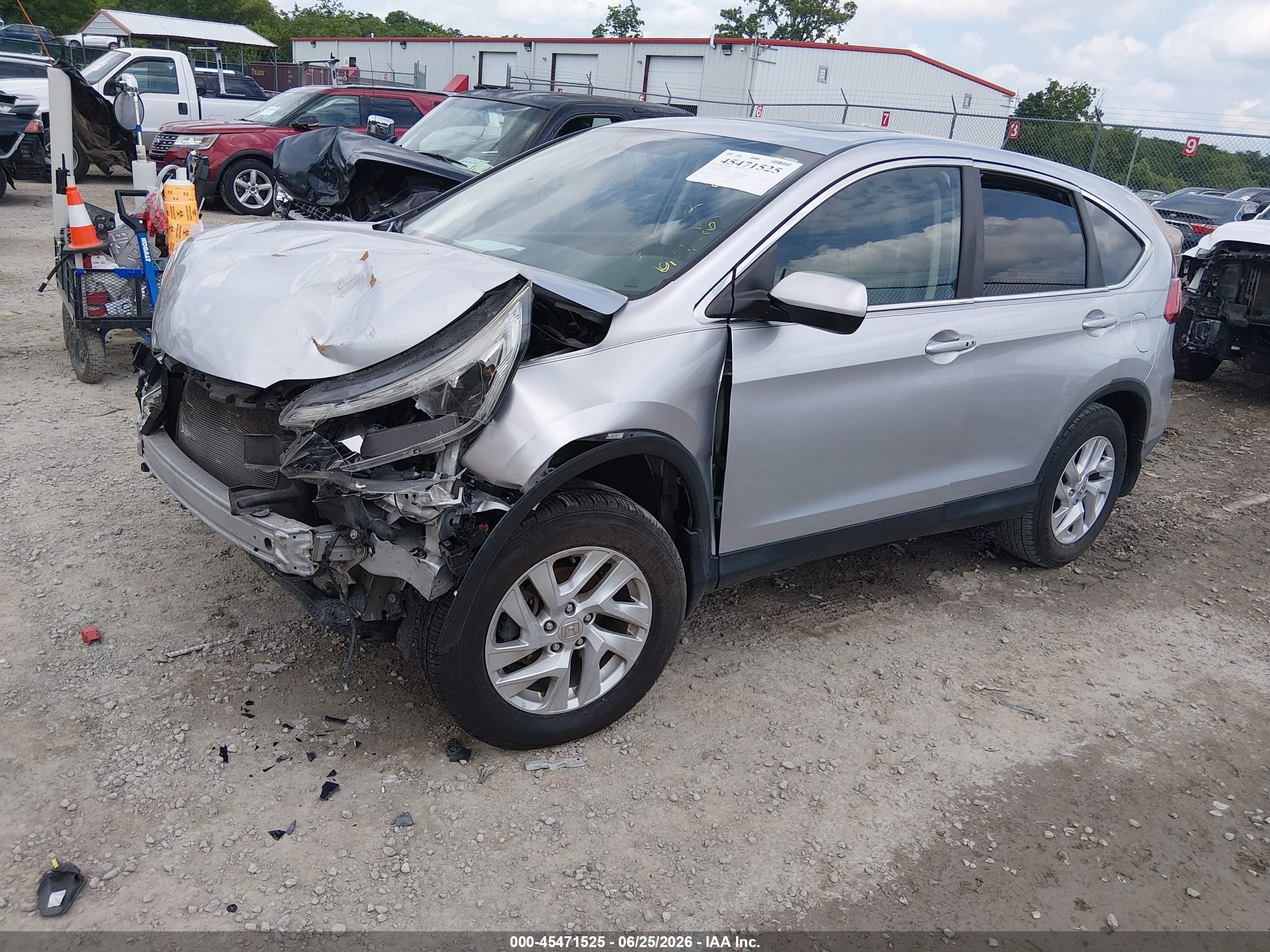 2015 Honda Cr-v Ex Gray vin: 2HKRM4H54FH669032