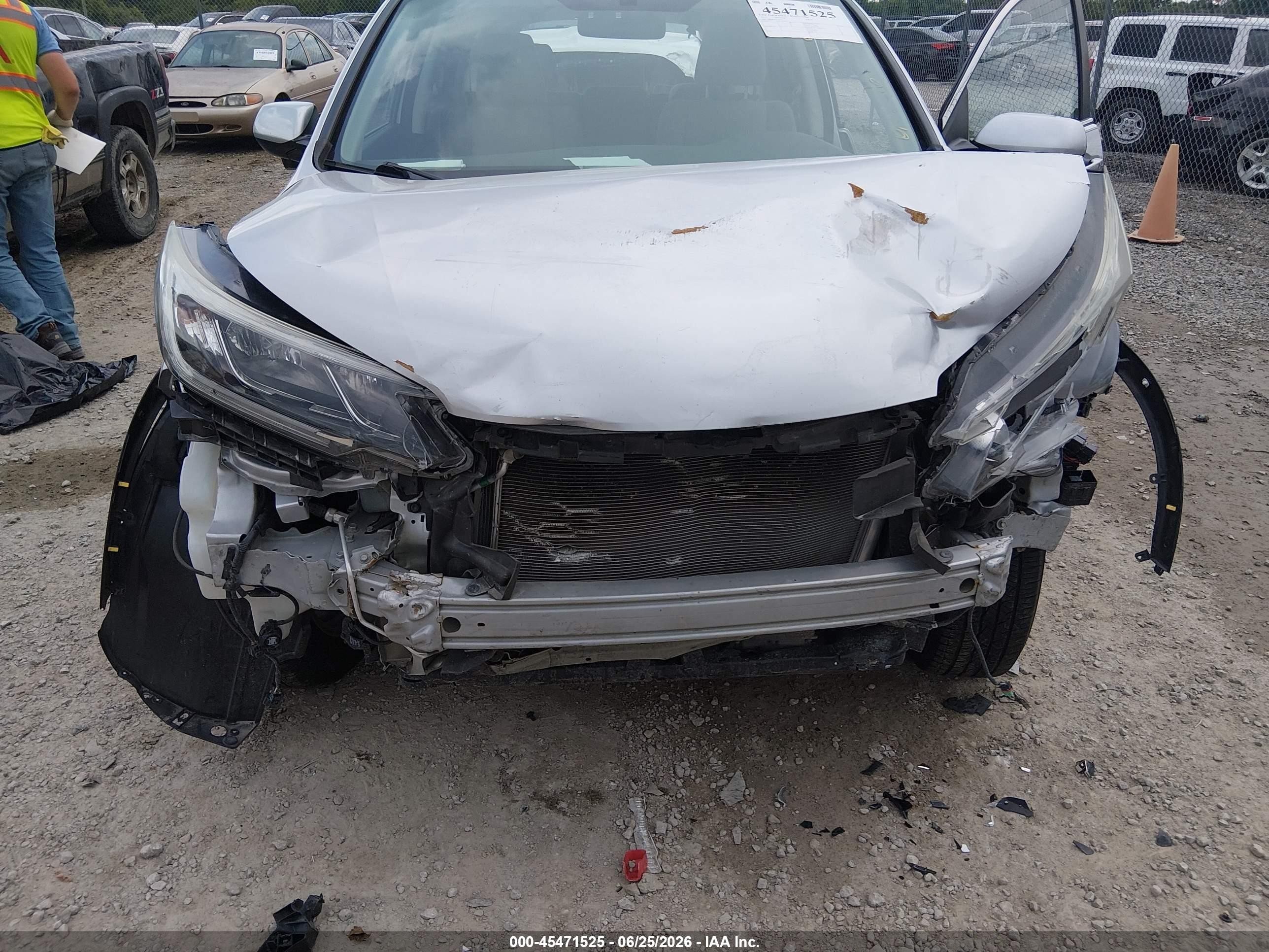2015 Honda Cr-v Ex Gray vin: 2HKRM4H54FH669032