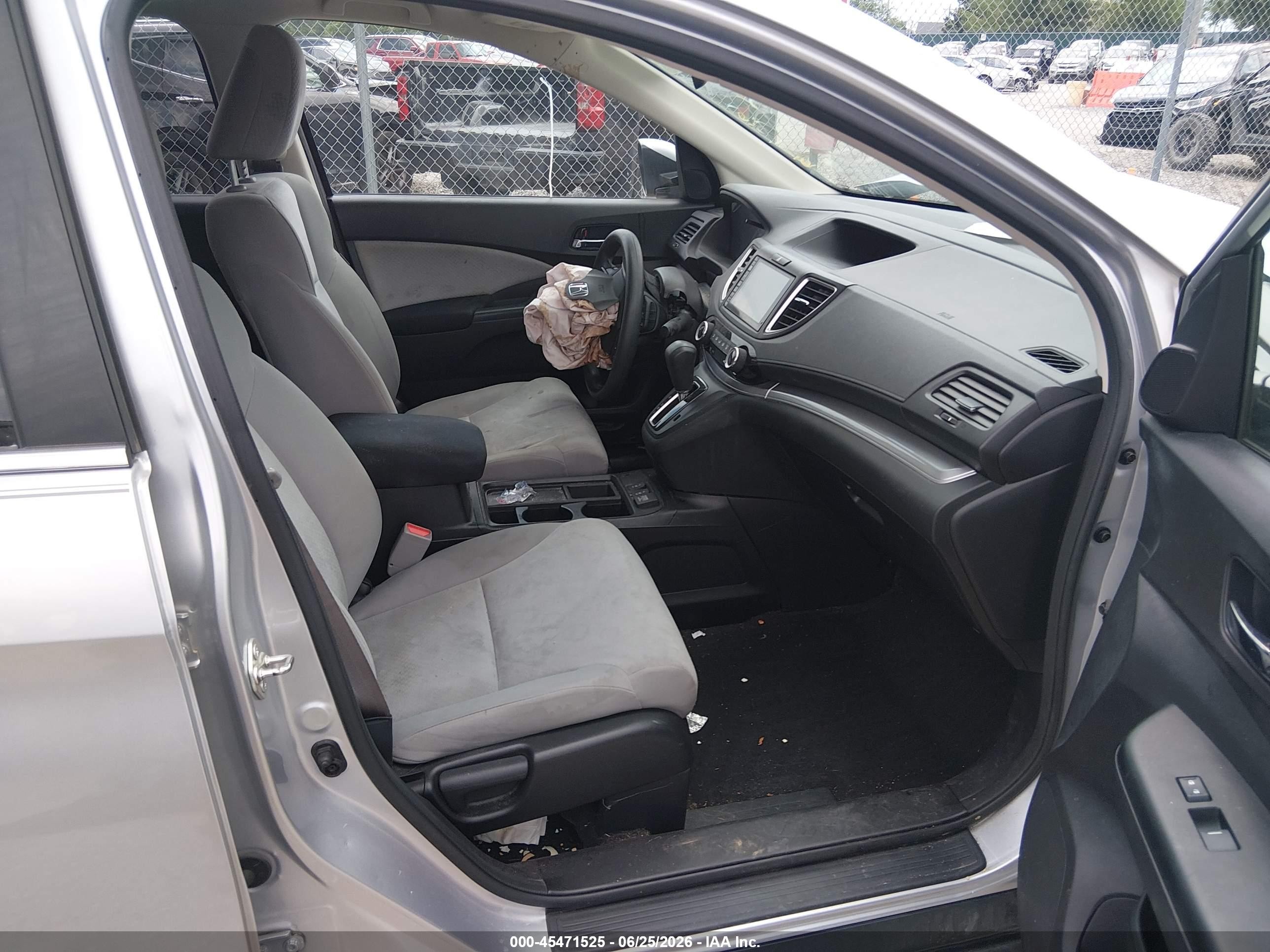 2015 Honda Cr-v Ex Gray vin: 2HKRM4H54FH669032