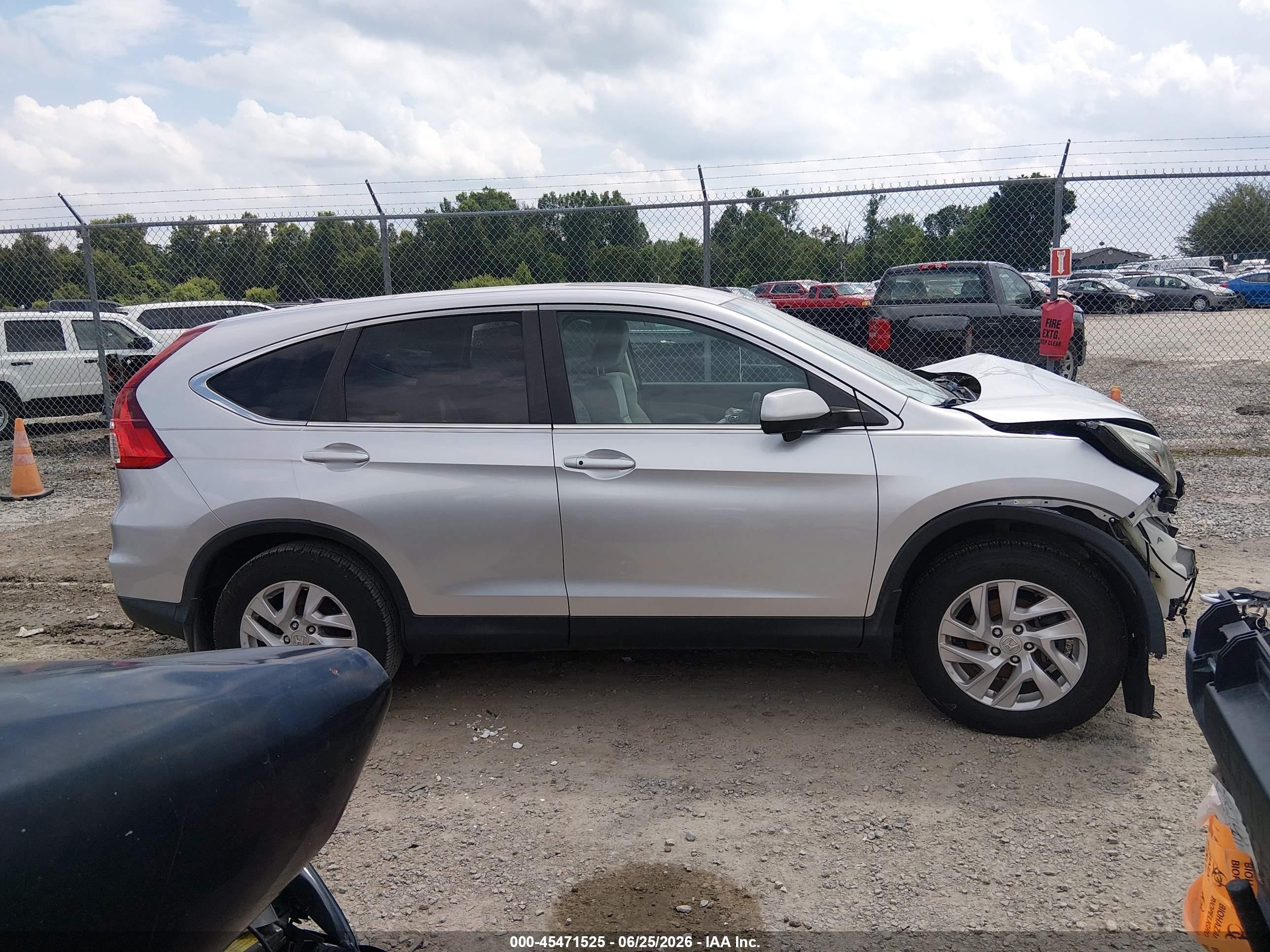 2015 Honda Cr-v Ex Gray vin: 2HKRM4H54FH669032