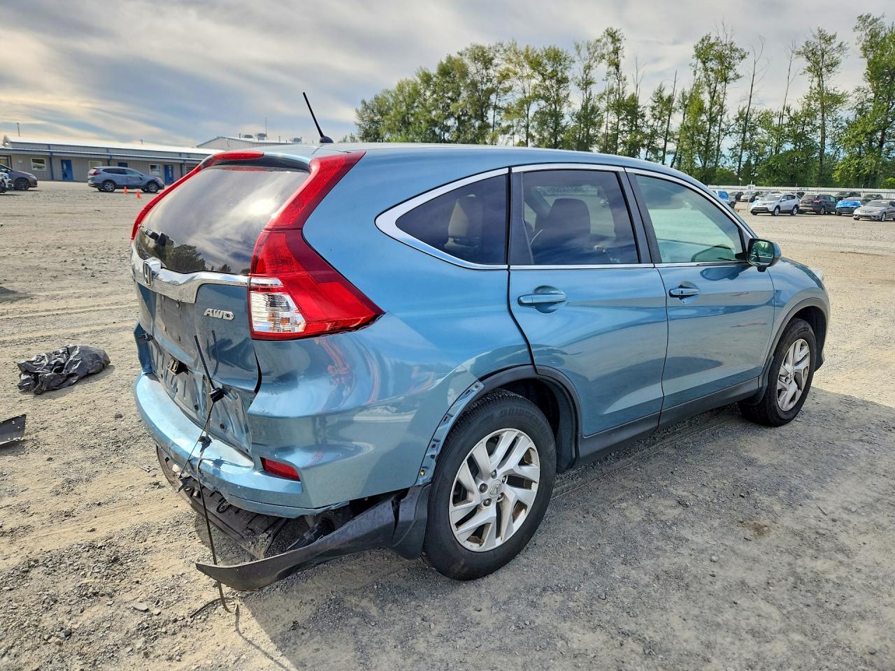 2015 Honda Cr-v Ex Blue vin: 2HKRM4H54FH689121