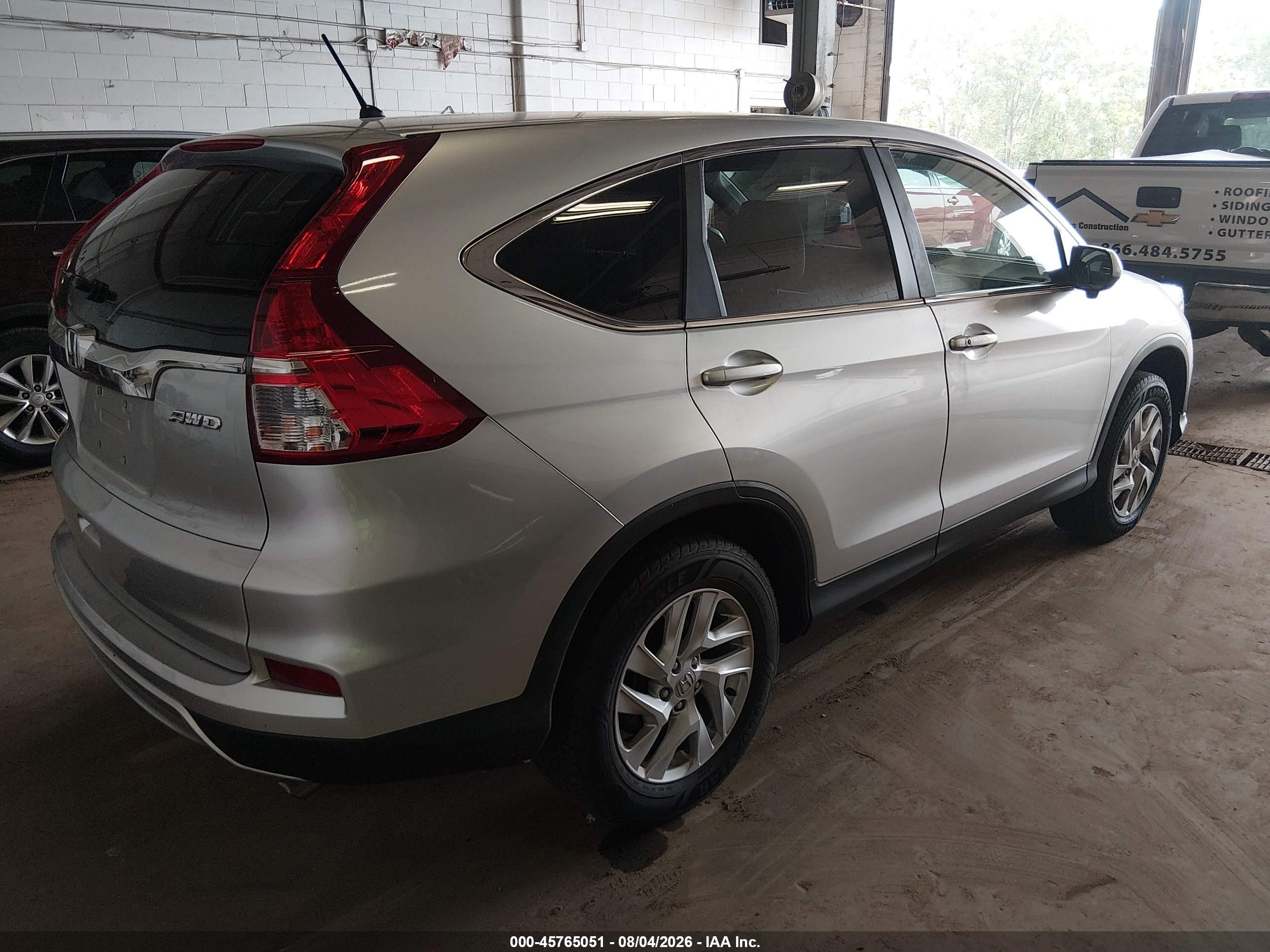 2015 Honda Cr-v Ex Silver vin: 2HKRM4H54FH703566