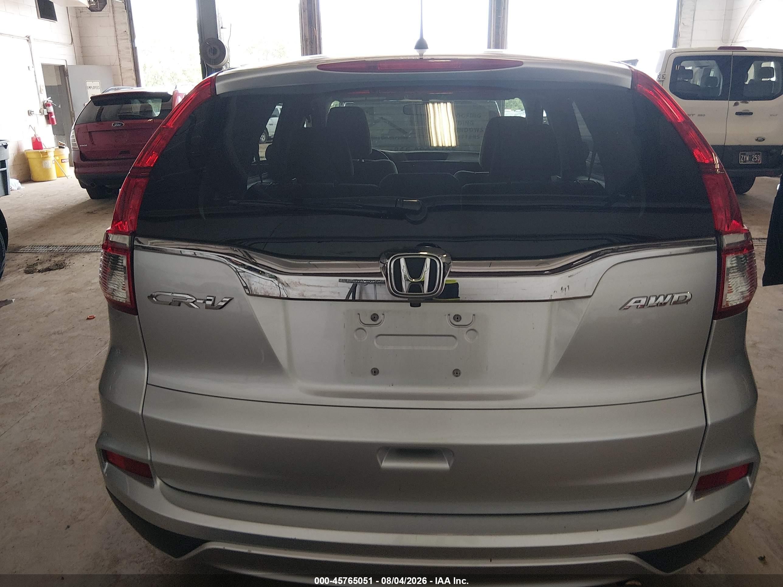 2015 Honda Cr-v Ex Silver vin: 2HKRM4H54FH703566