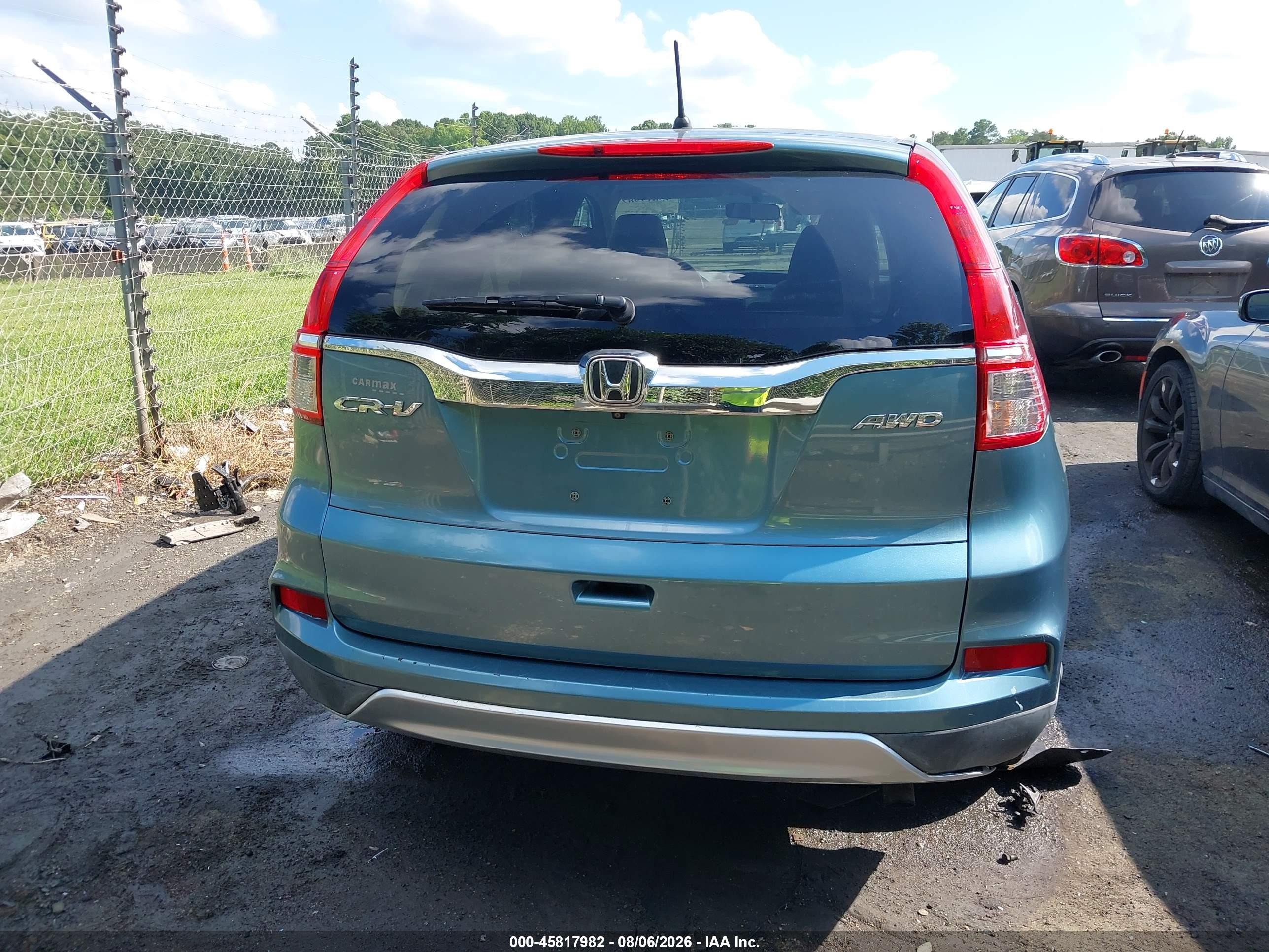 2016 Honda Cr-v Ex Синий vin: 2HKRM4H54GH633083