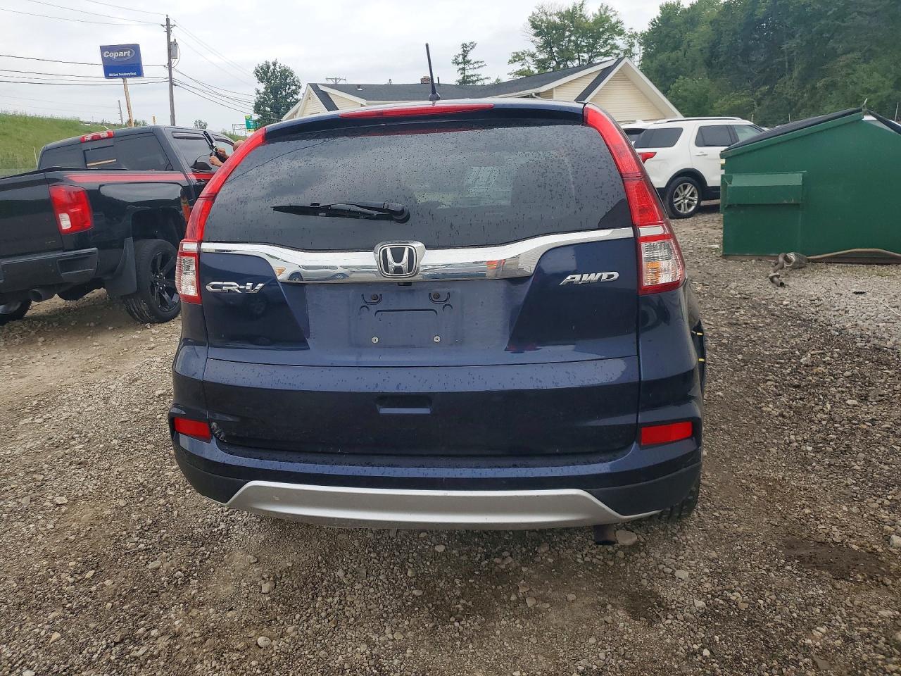 2016 Honda Cr-v Ex Blue vin: 2HKRM4H54GH687516