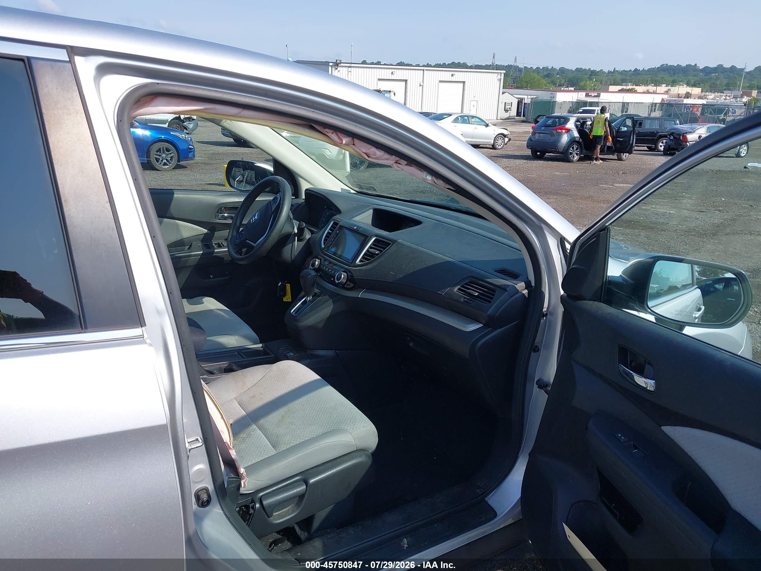 2016 Honda Cr-v Ex Silver vin: 2HKRM4H54GH712804