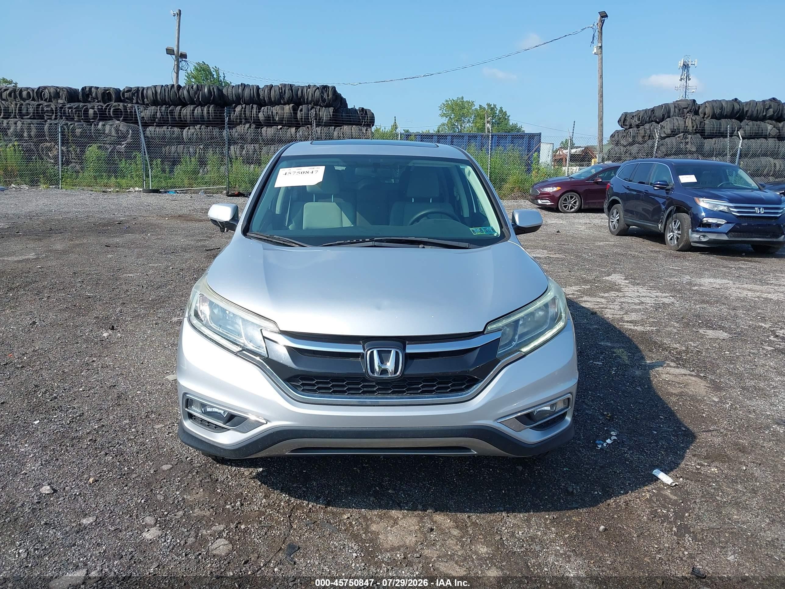 2016 Honda Cr-v Ex Silver vin: 2HKRM4H54GH712804