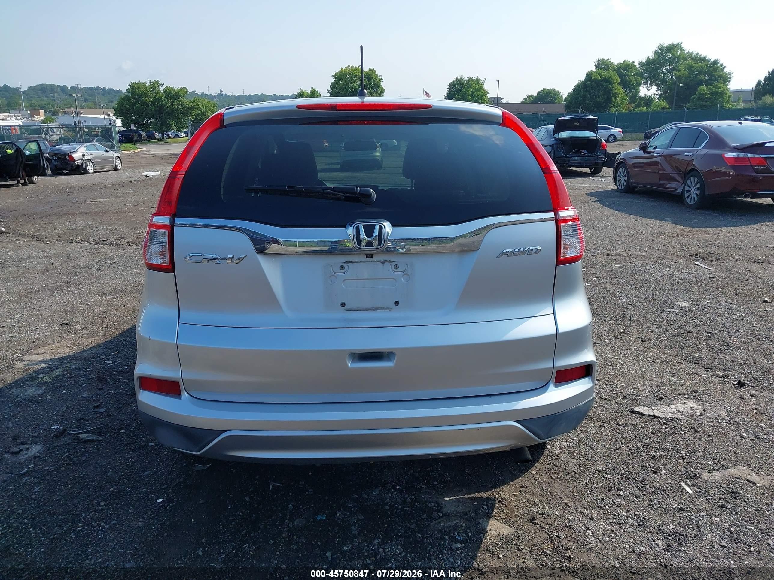 2016 Honda Cr-v Ex Silver vin: 2HKRM4H54GH712804