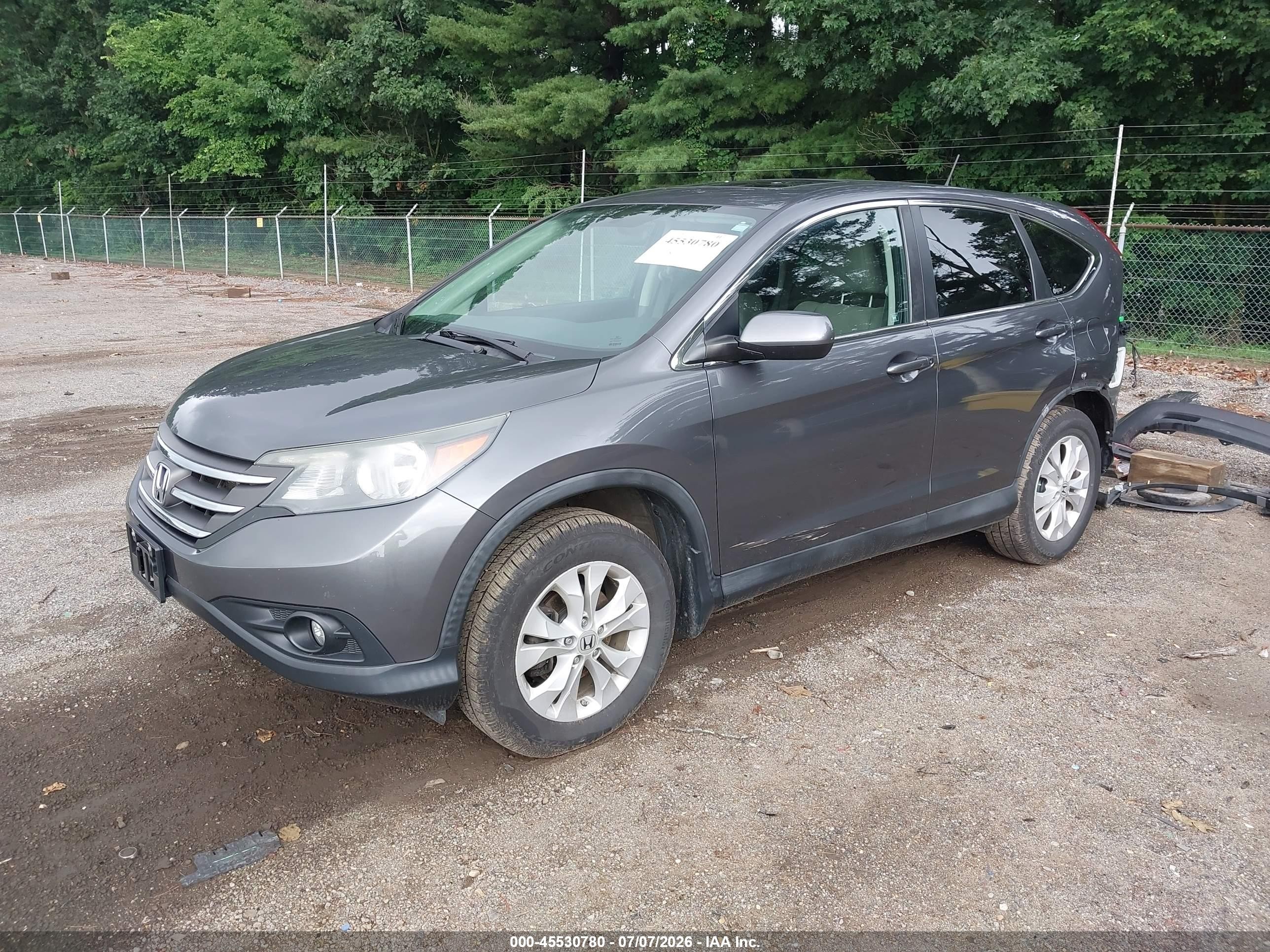2012 Honda Cr-v Ex Gray vin: 2HKRM4H55CH607666
