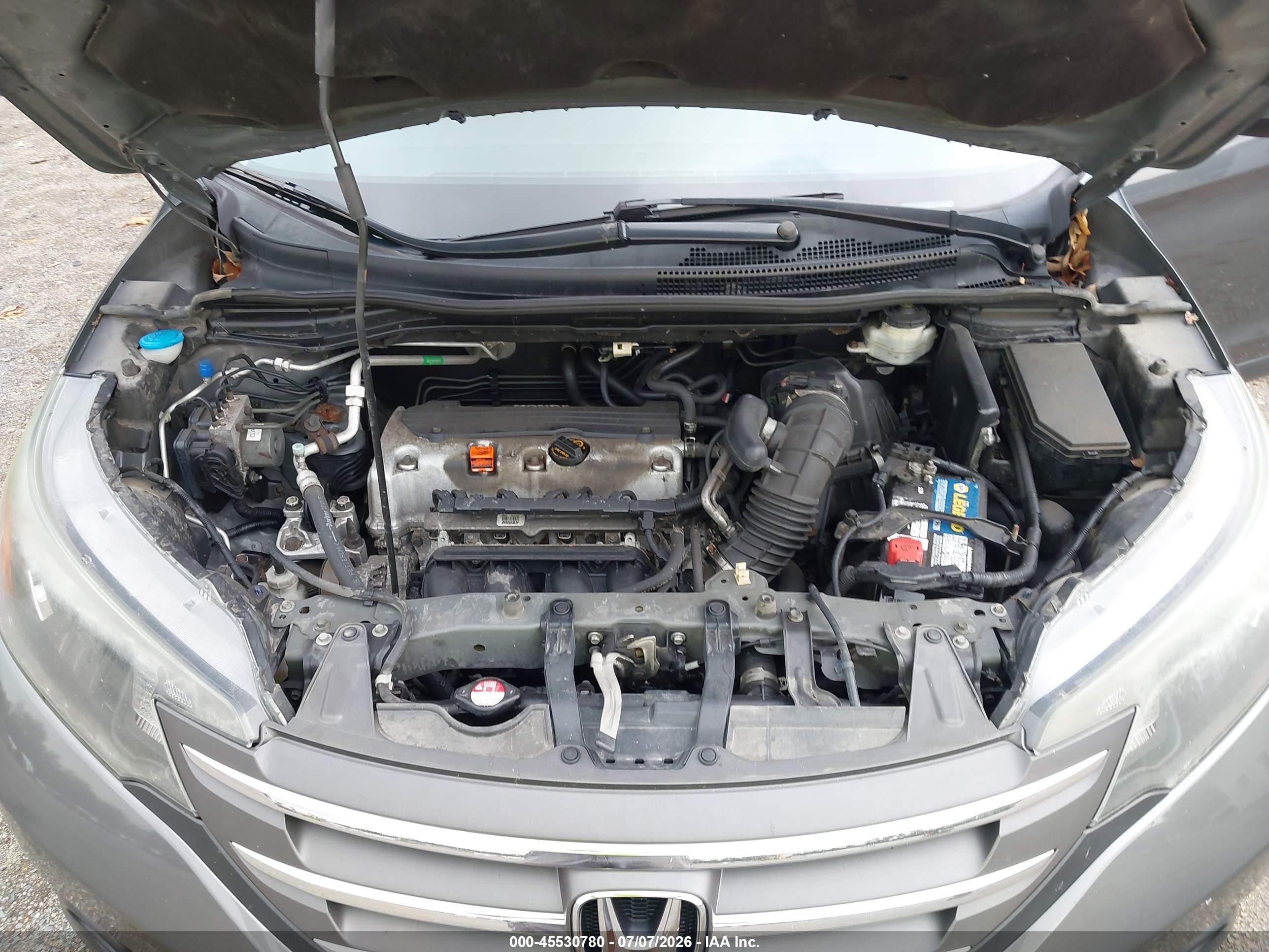 2012 Honda Cr-v Ex Gray vin: 2HKRM4H55CH607666