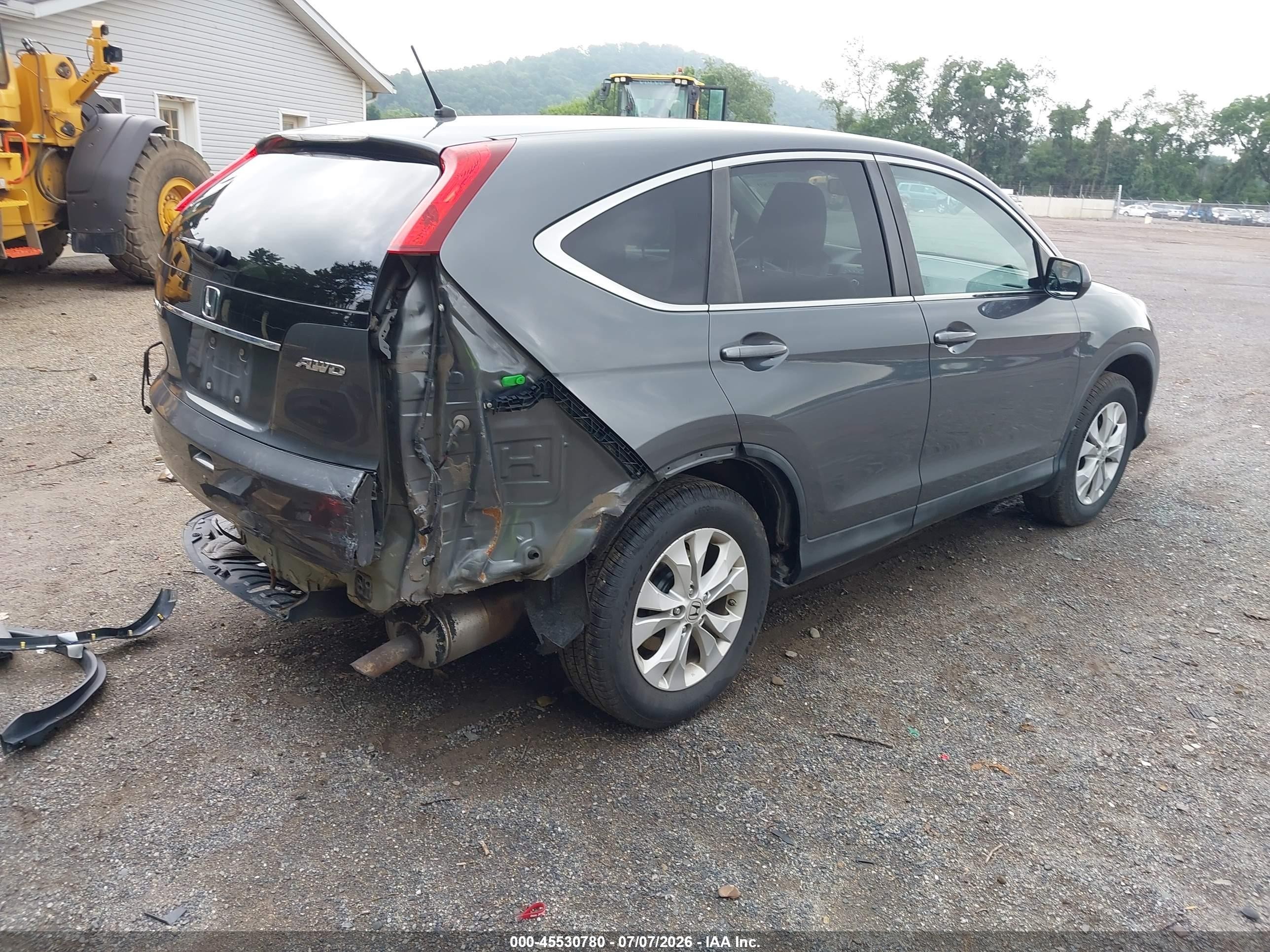 2012 Honda Cr-v Ex Gray vin: 2HKRM4H55CH607666