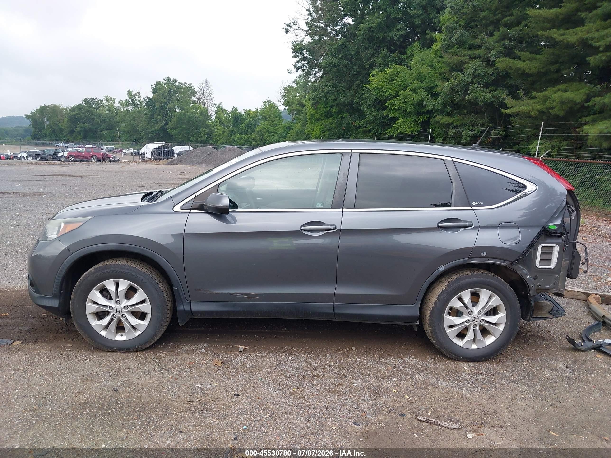 2012 Honda Cr-v Ex Gray vin: 2HKRM4H55CH607666