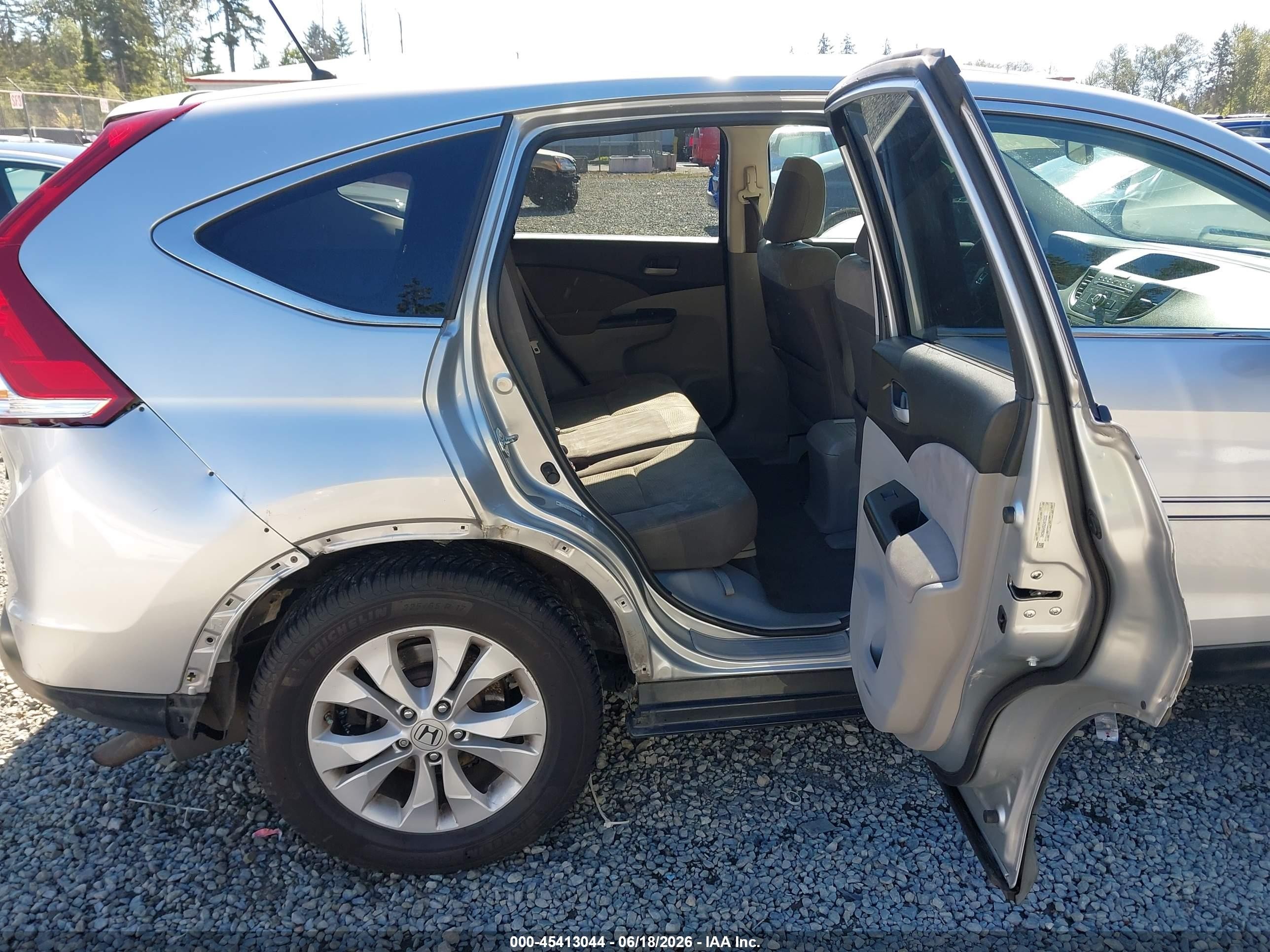 2012 Honda Cr-v Ex Gray vin: 2HKRM4H55CH613533