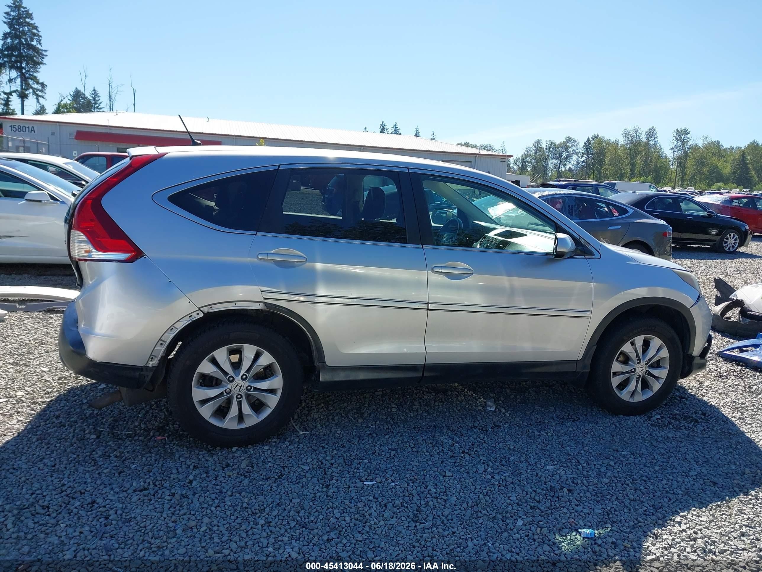 2012 Honda Cr-v Ex Gray vin: 2HKRM4H55CH613533