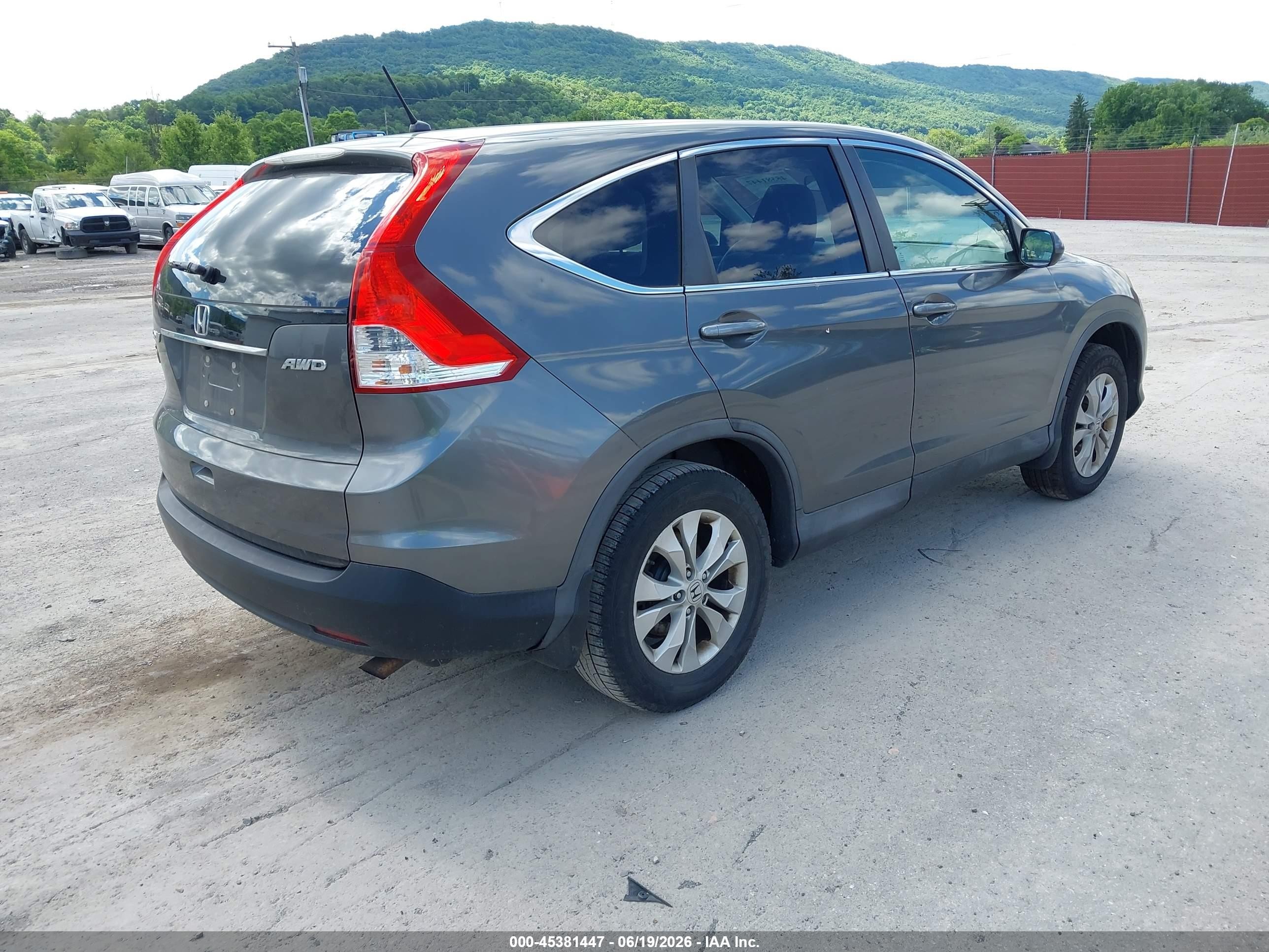 2012 Honda Cr-v Ex Gray vin: 2HKRM4H55CH627786