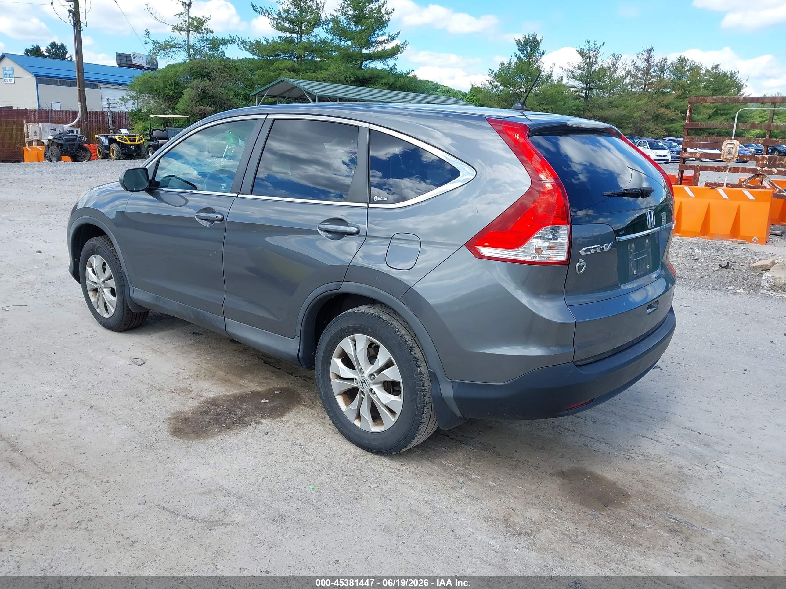 2012 Honda Cr-v Ex Gray vin: 2HKRM4H55CH627786