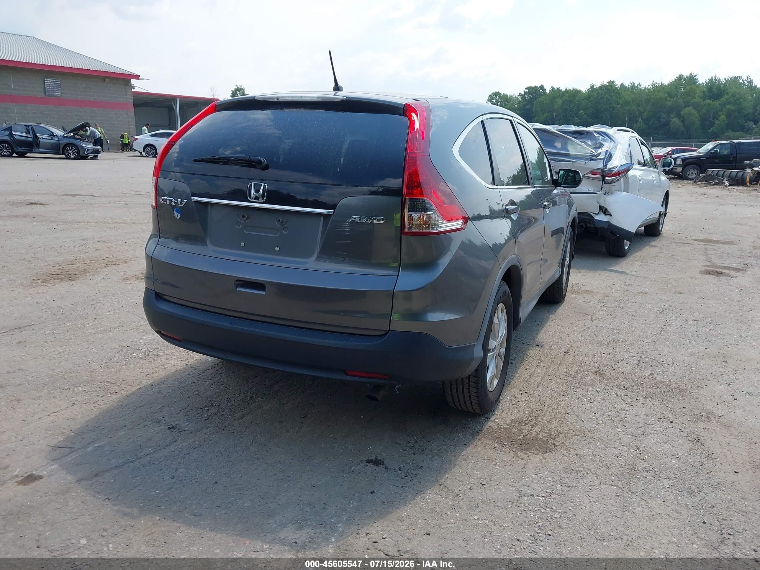 2012 Honda Cr-v Ex Gray vin: 2HKRM4H55CH627870