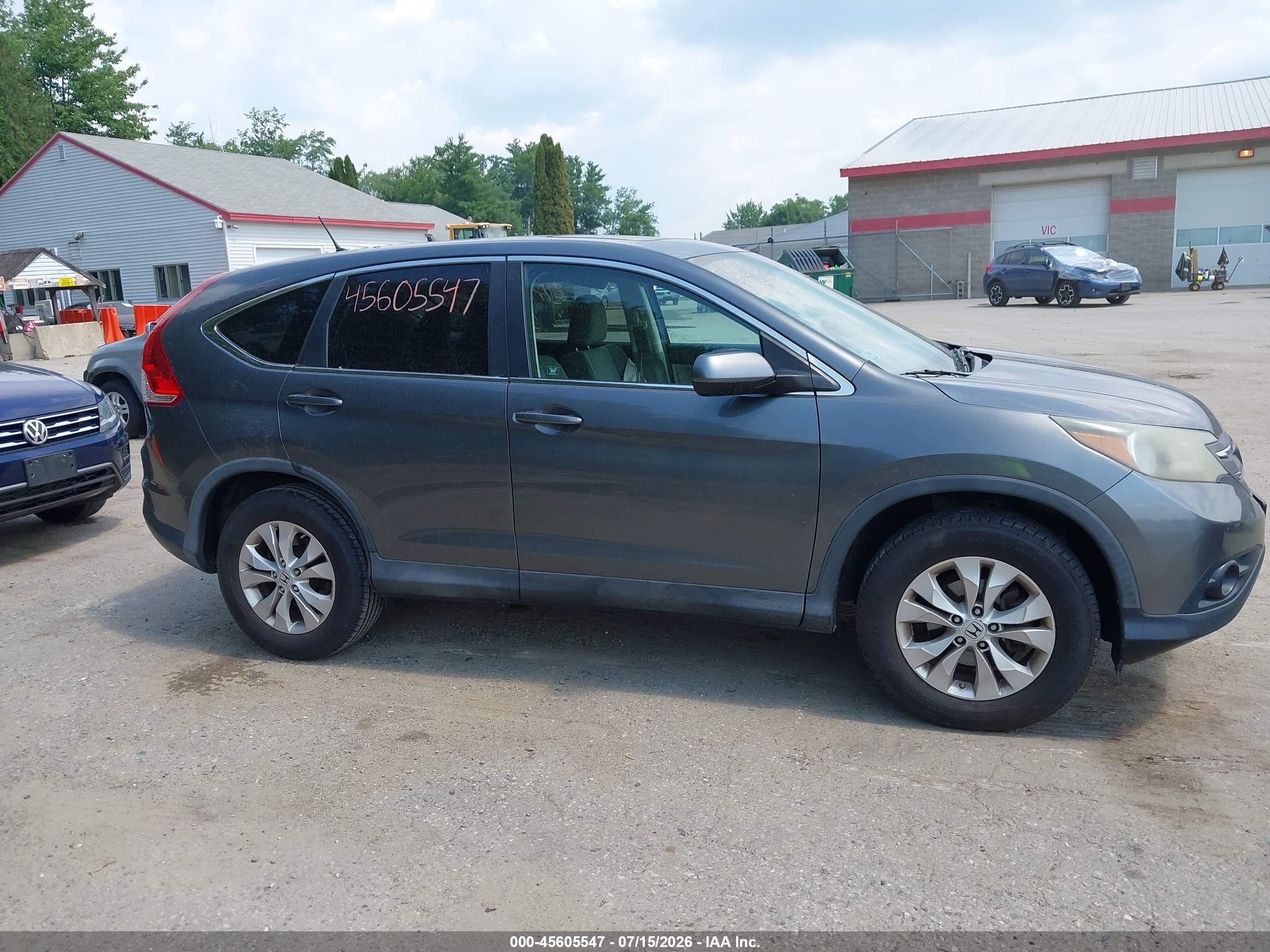 2012 Honda Cr-v Ex Gray vin: 2HKRM4H55CH627870