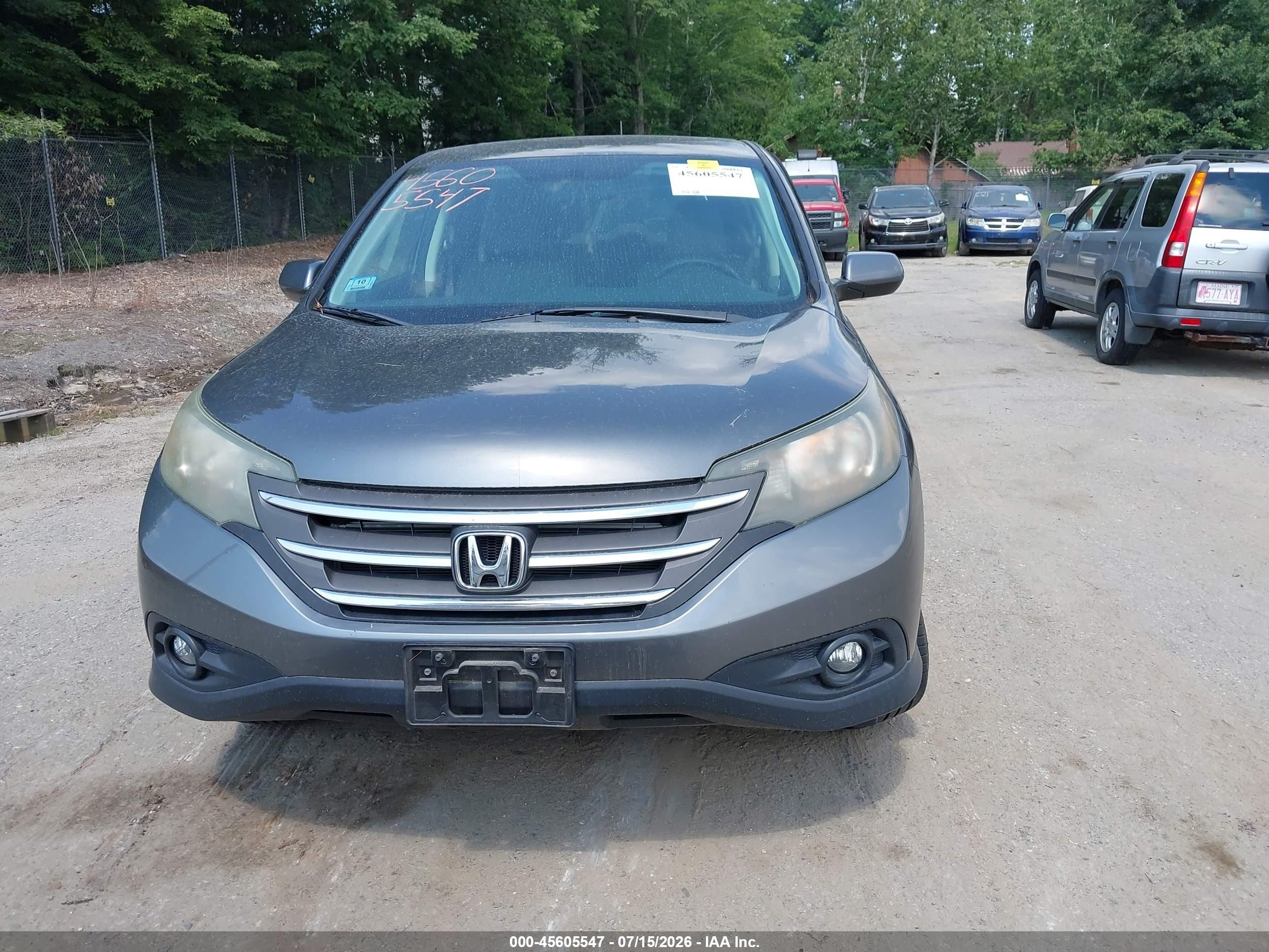 2012 Honda Cr-v Ex Gray vin: 2HKRM4H55CH627870