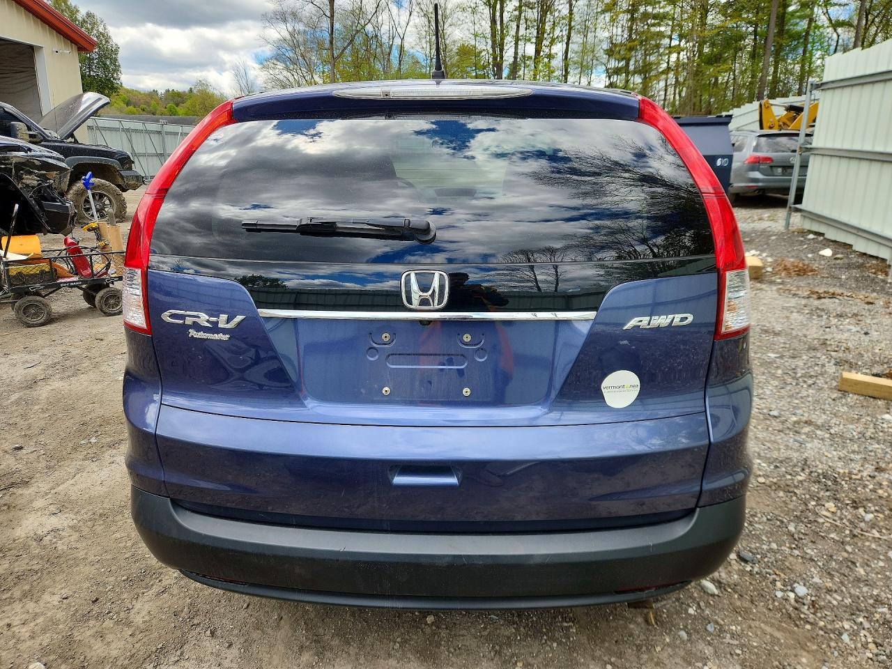 2013 Honda Cr-v Ex Blue vin: 2HKRM4H55DH625005