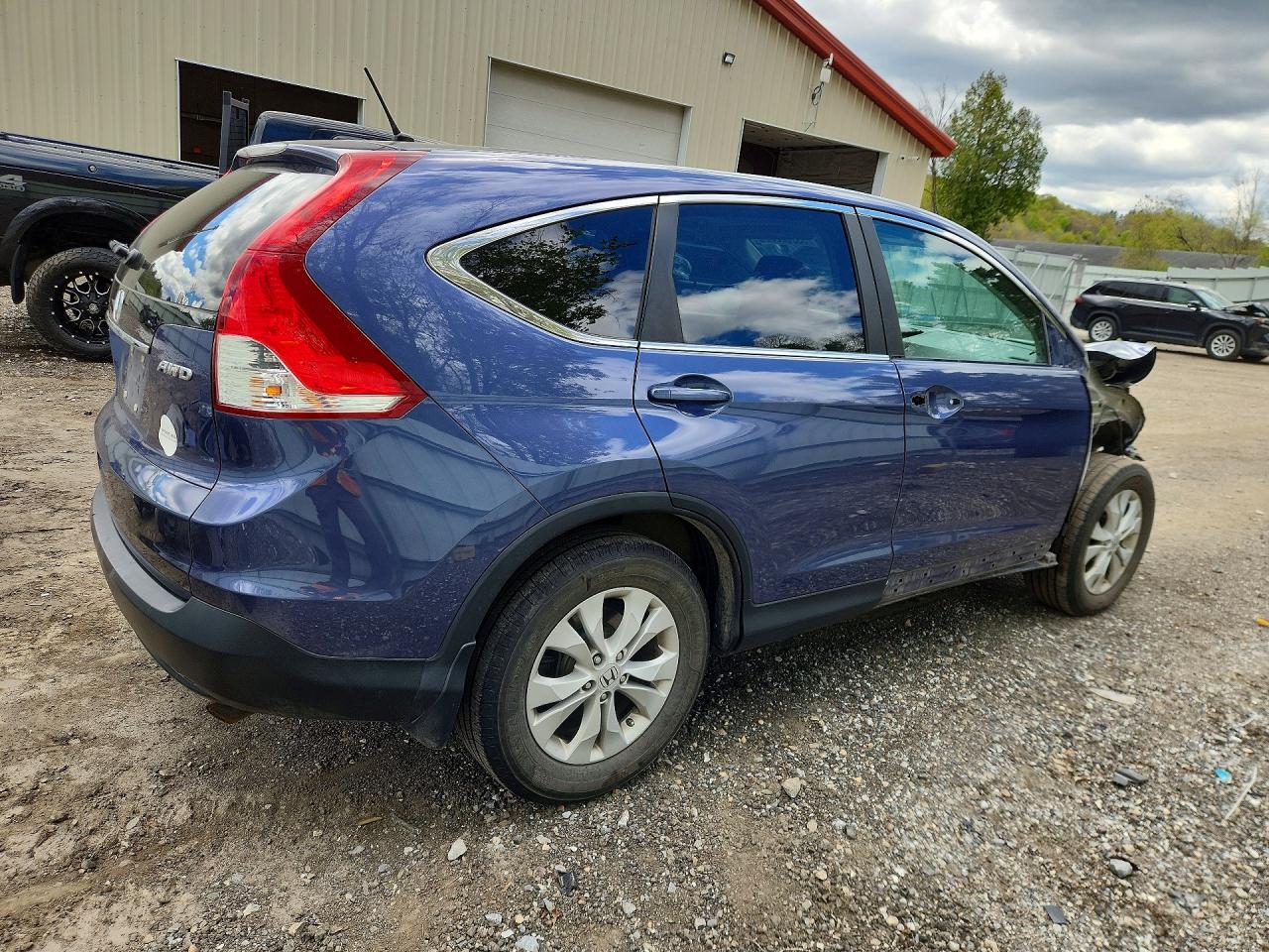 2013 Honda Cr-v Ex Blue vin: 2HKRM4H55DH625005
