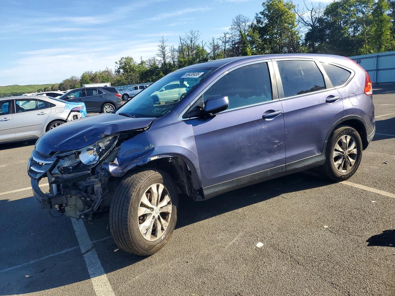 2013 Honda Cr-v Ex Blue vin: 2HKRM4H55DH626817