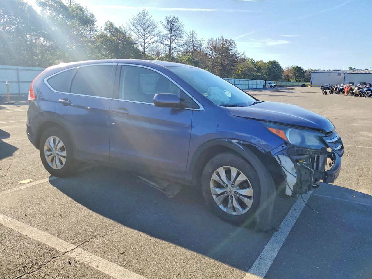 2013 Honda Cr-v Ex Blue vin: 2HKRM4H55DH626817