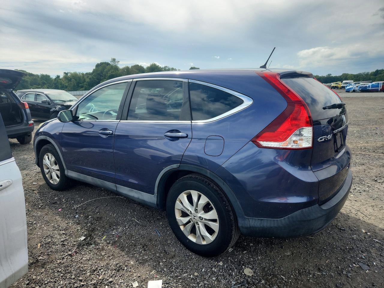 2013 Honda Cr-v Ex Blue vin: 2HKRM4H55DH634867